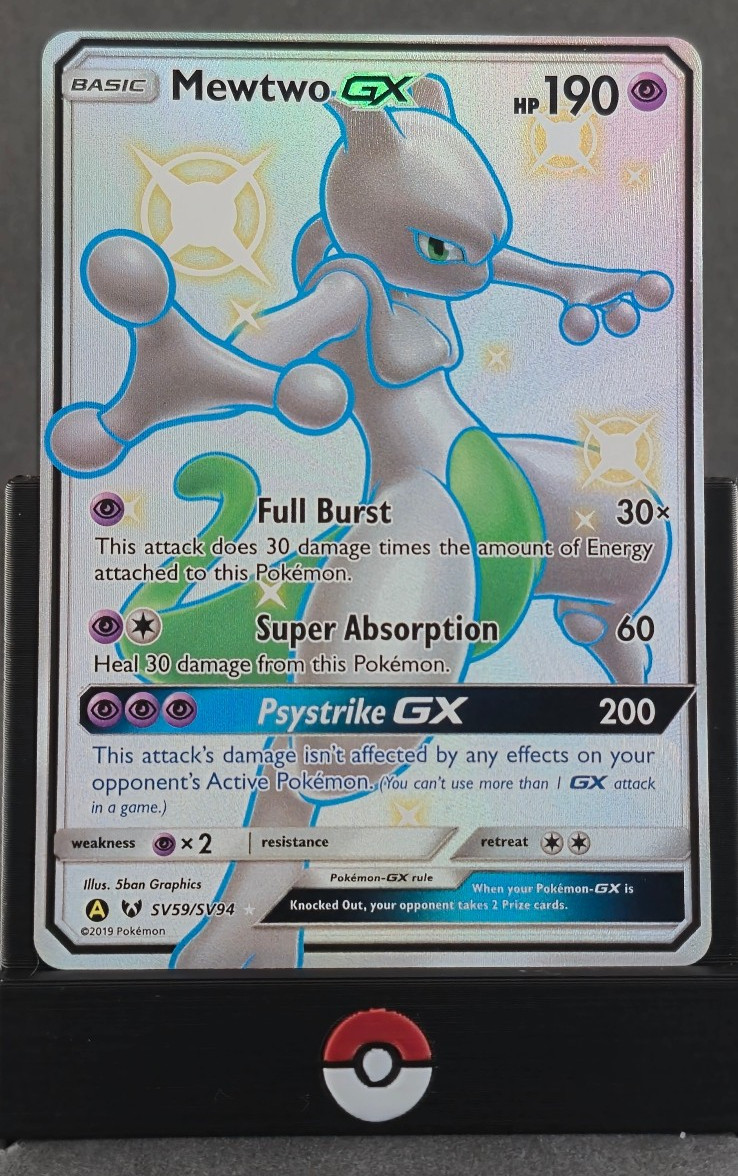 Pokemon Mewtwo GX SV59/SV94 Hidden Fates Pokemon Mewtwo GX SV59/SV94 Hidden Fates