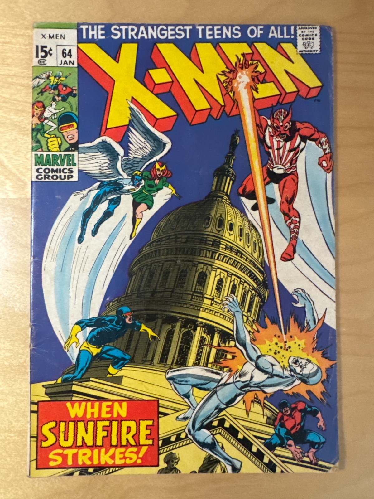 X-Men (1963) #64 1970 Marvel Bronze Age Comic Book X-Men (1963) #64 1970 Marvel Bronze Age Comic Book
