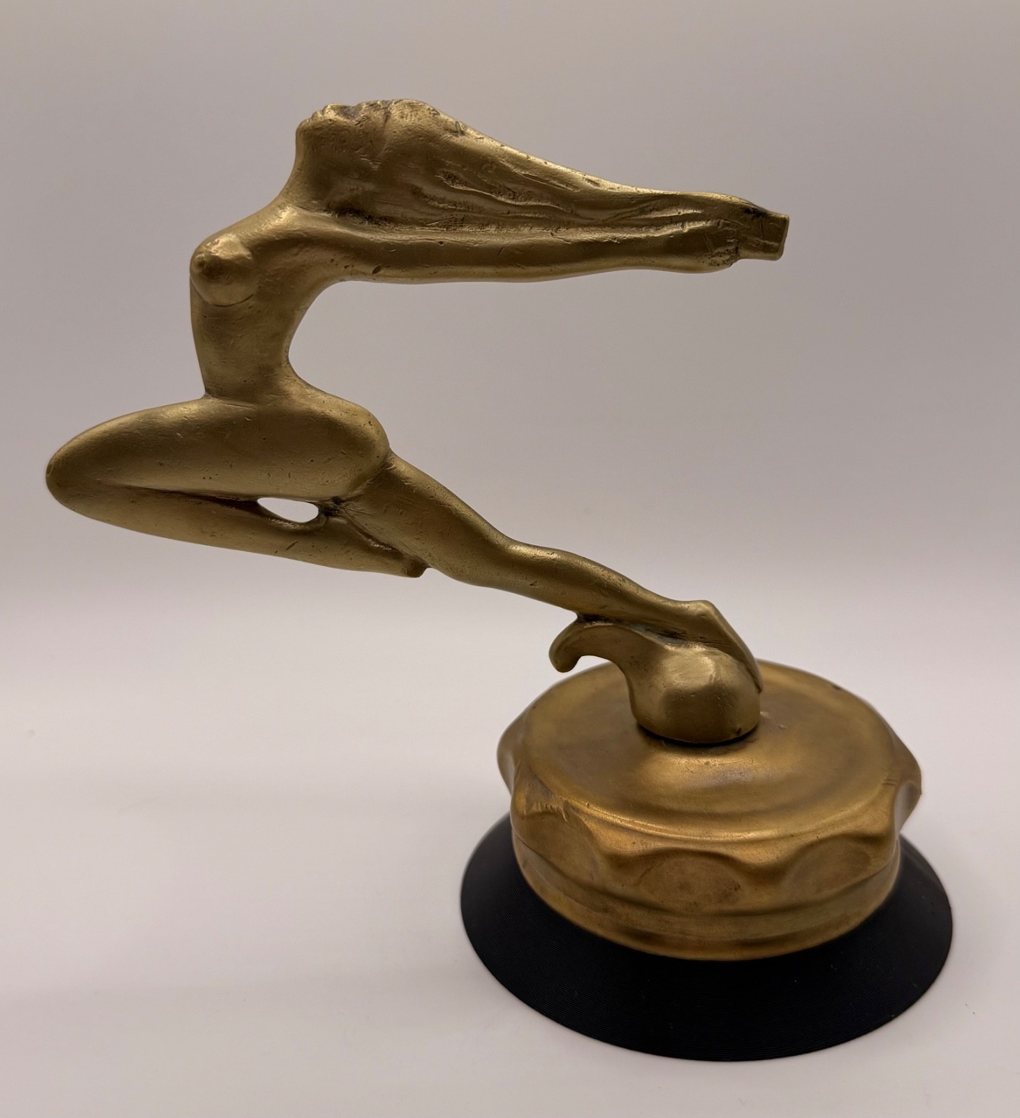 Vintage Art Deco Speed Goddess Radiator Cap Hood Ornament Car Mascot