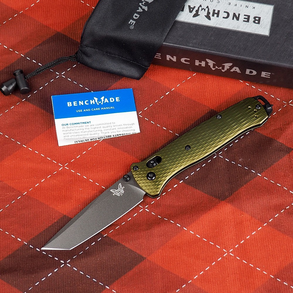 Benchmade 537GY-1 Bailout Woodland Green Aluminum 3.38 Benchmade 537GY-1 Bailout Woodland Green Aluminum 3.38