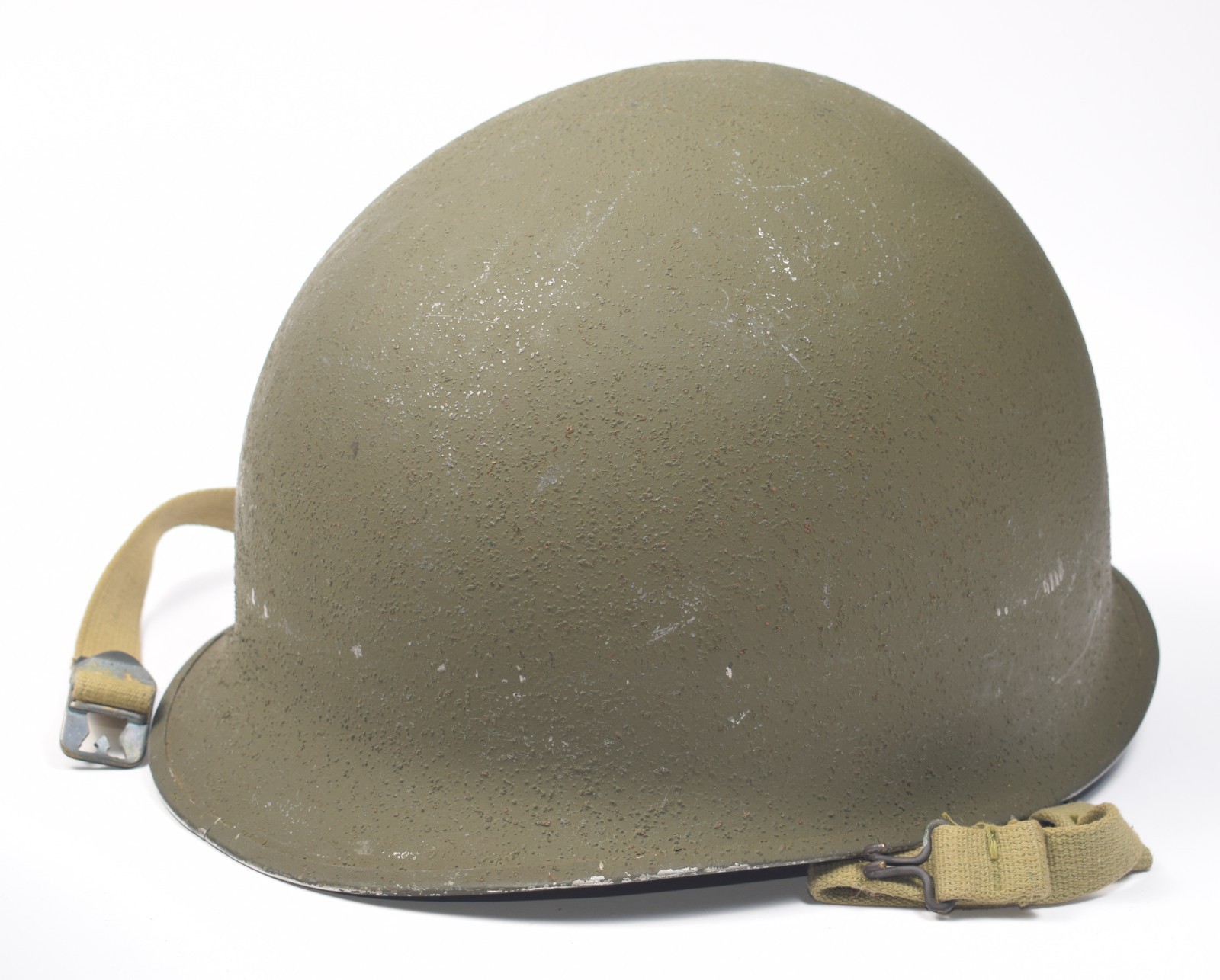 Original WWII US Military McCord Front-Seam Swivel Bale M1 Helmet 1087B Original WWII US Military McCord Front-Seam Swivel Bale M1 Helmet 1087B