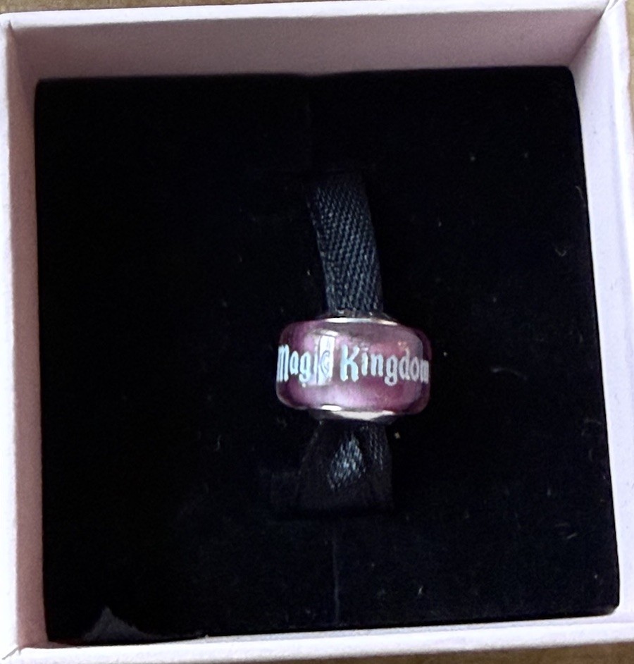 2026 Disney Parks Magic Kingdom Murano Pandora Charm  55th Anniv Exclusive