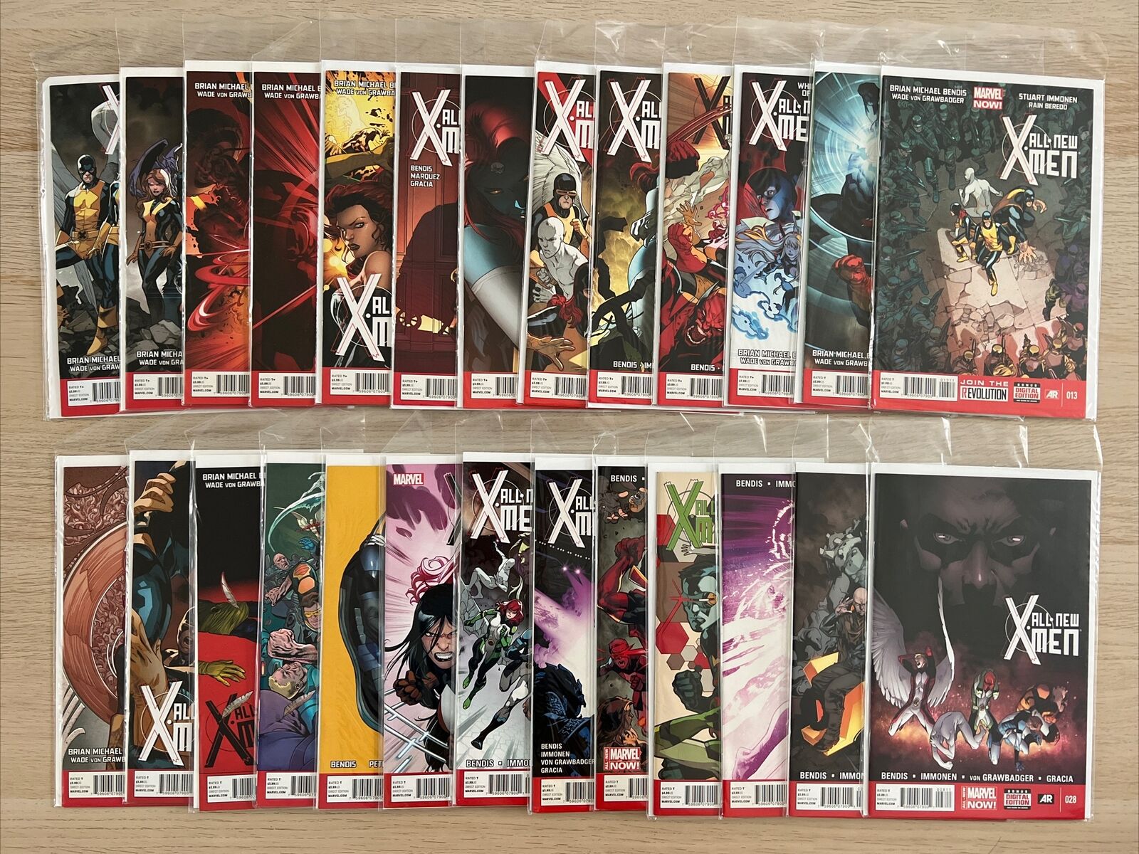 All New X-Men 2013 Series #1-15,18-28 (26 Comics) Marvel Comics Boarded