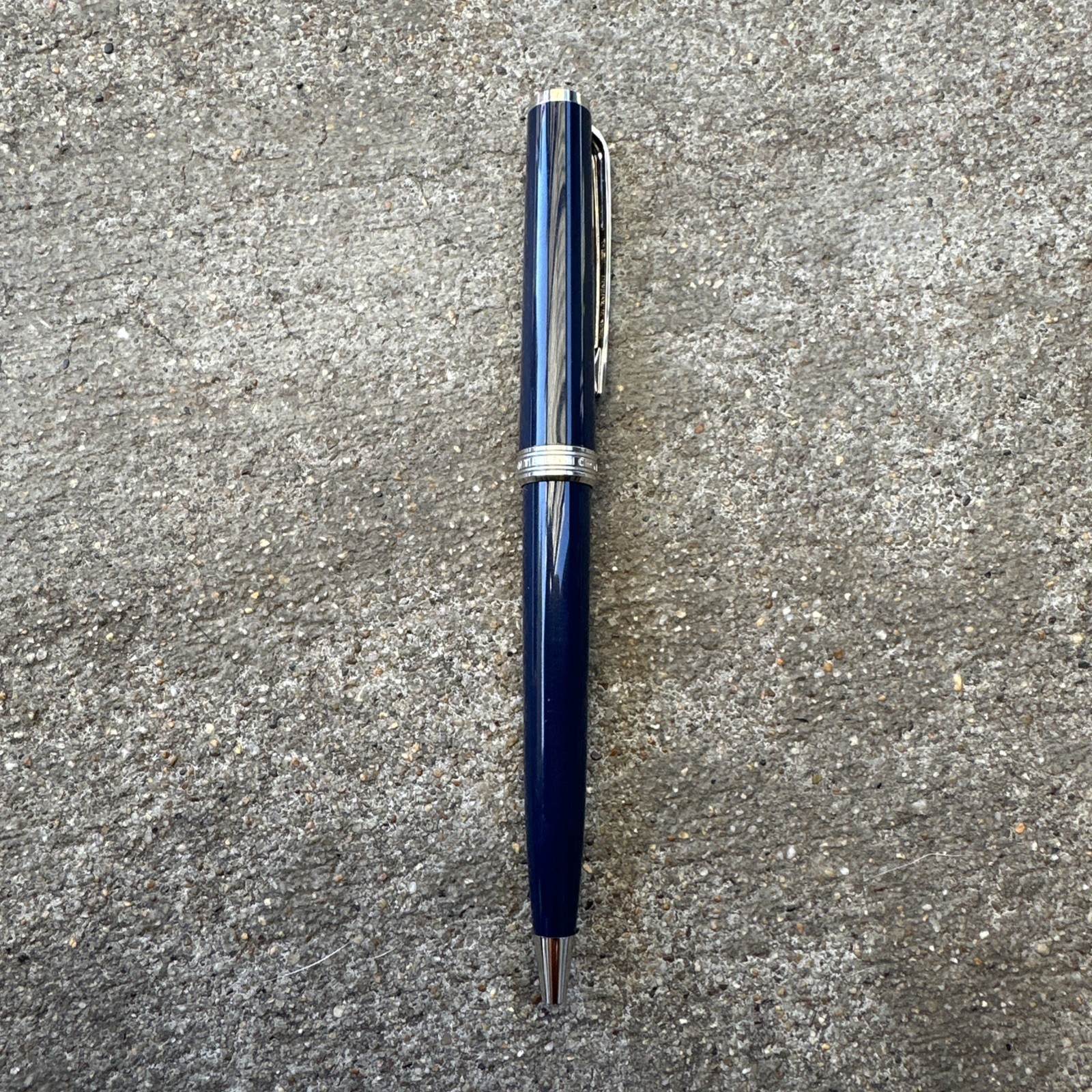MONTBLANC Pix Collection Navy-Blue Twist Ballpoint Penn- Nice - Bin JBG