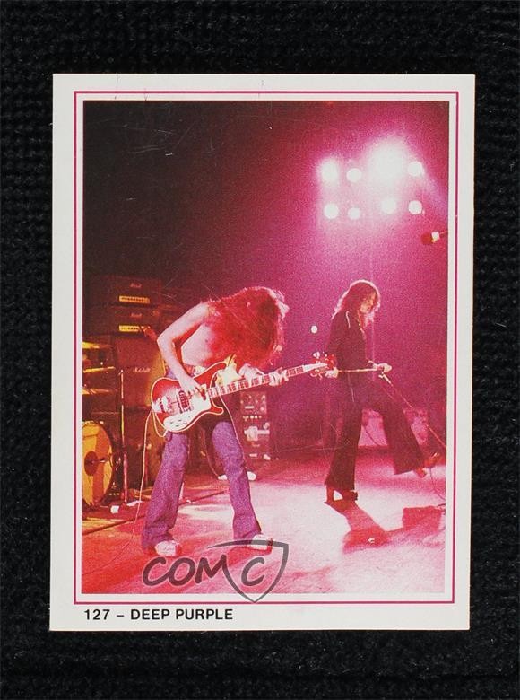1987 Swedish Pop Stars Samlarserien Stickers Deep Purple #127 06e0