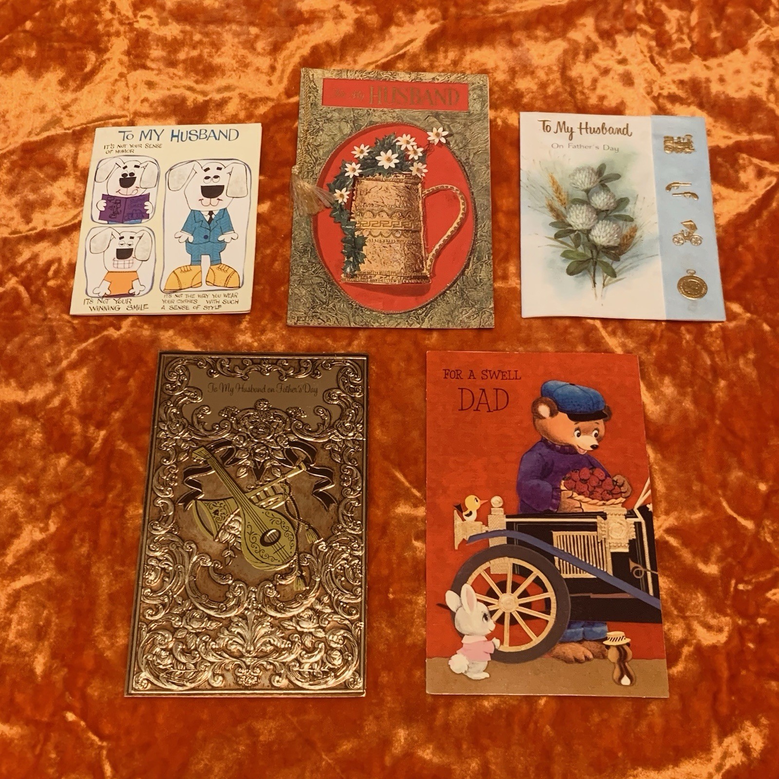 Lot of 5 Vintage Unused Father’s day Greeting Cards Lot of 5 Vintage Unused Father’s day Greeting Cards