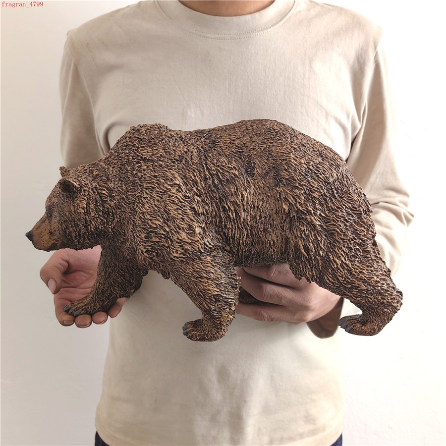 1:6 Scale Simulation North American Brown Bear Resin Statue Model Ornament Gift 1:6 Scale Simulation North American Brown Bear Resin Statue Model Ornament Gift