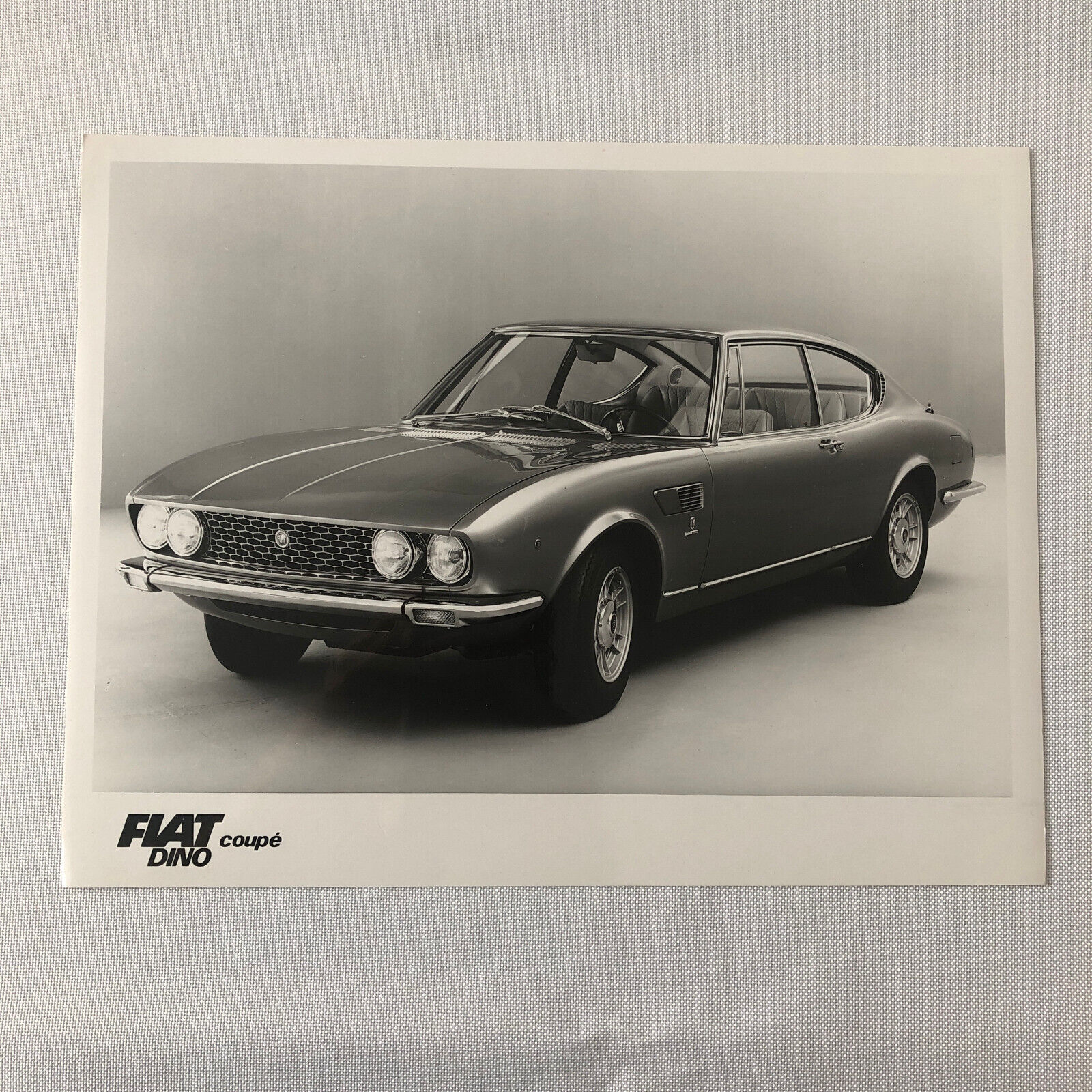 Fiat Dino Coupe Factory Press Photo Photograph