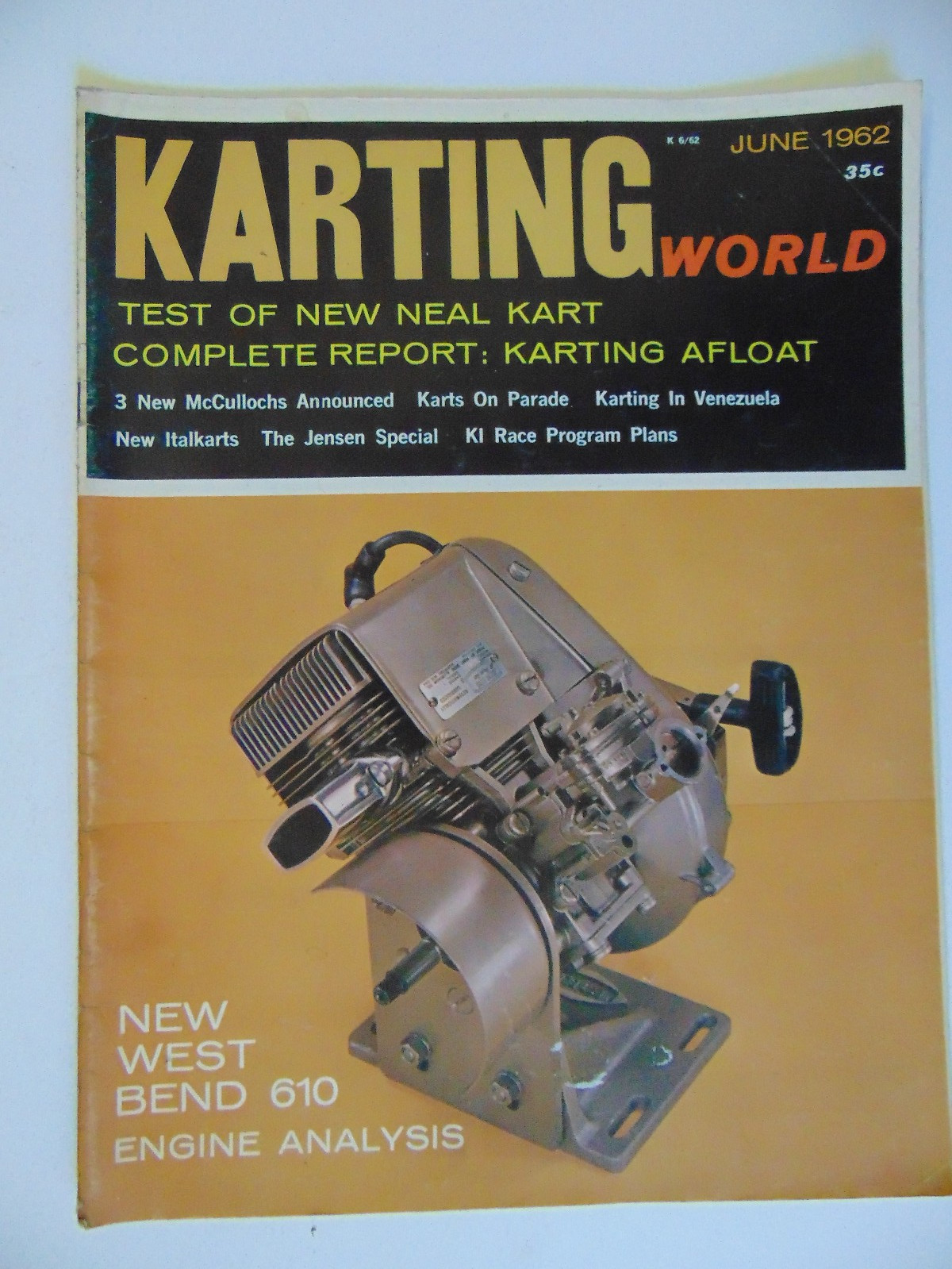 Vintage June 1962 Karting World Magazine Vintage June 1962 Karting World Magazine