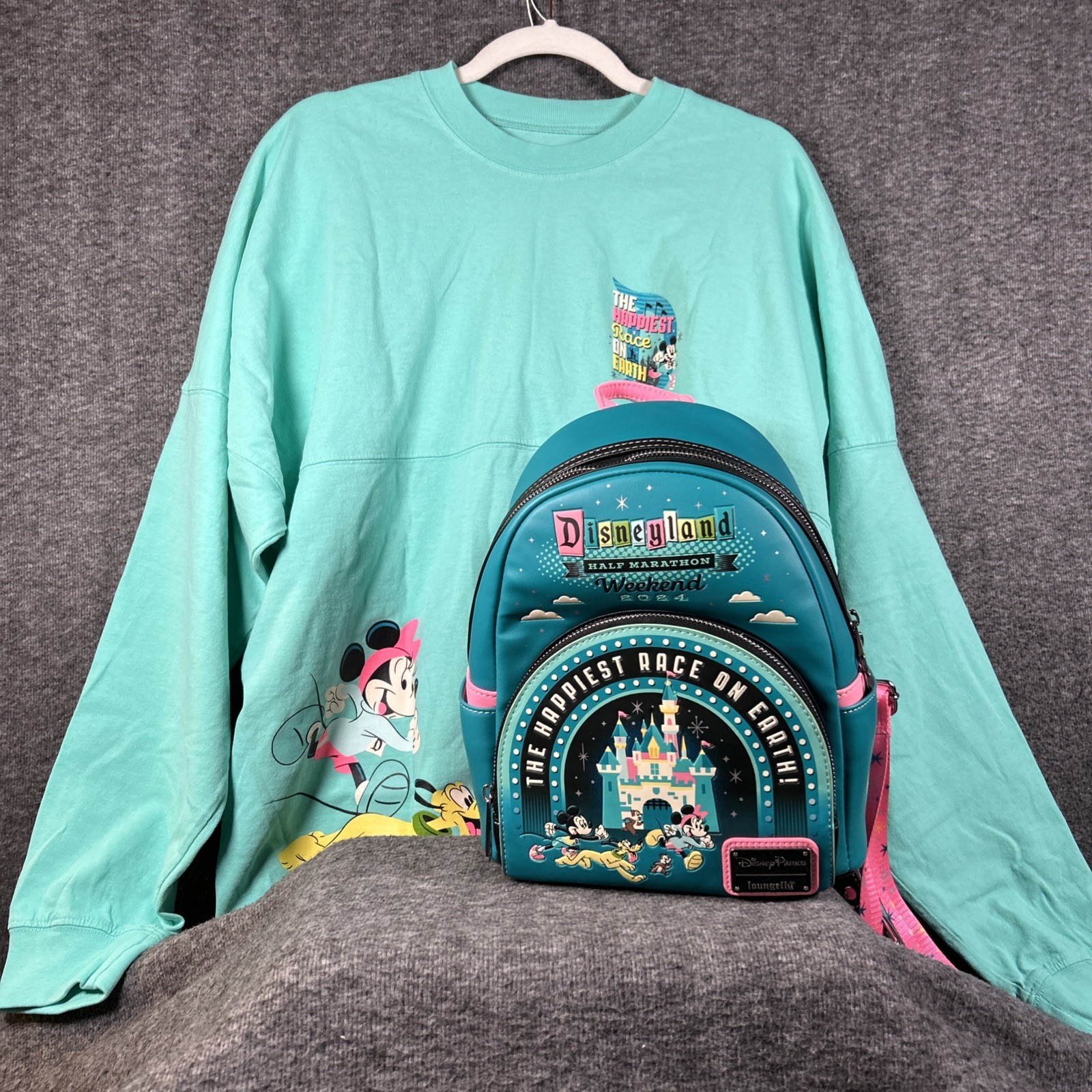 NWT Disneyland 2024 Happiest Race Half Marathon Spirit Jersey Loungefly Bundle NWT Disneyland 2024 Happiest Race Half Marathon Spirit Jersey Loungefly Bundle