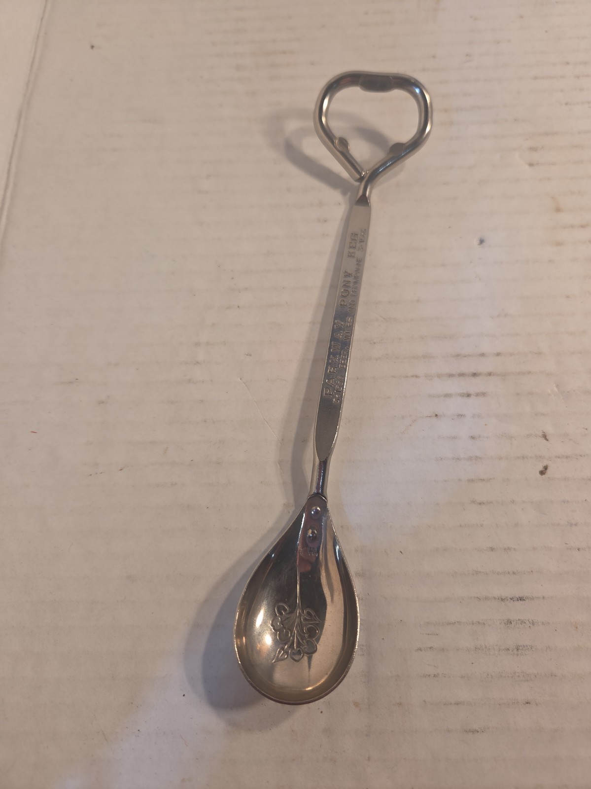 Vintage Parkway Pony Keg Middletown Ohio Spoon Bottle Opener 1950s Vintage Parkway Pony Keg Middletown Ohio Spoon Bottle Opener 1950s