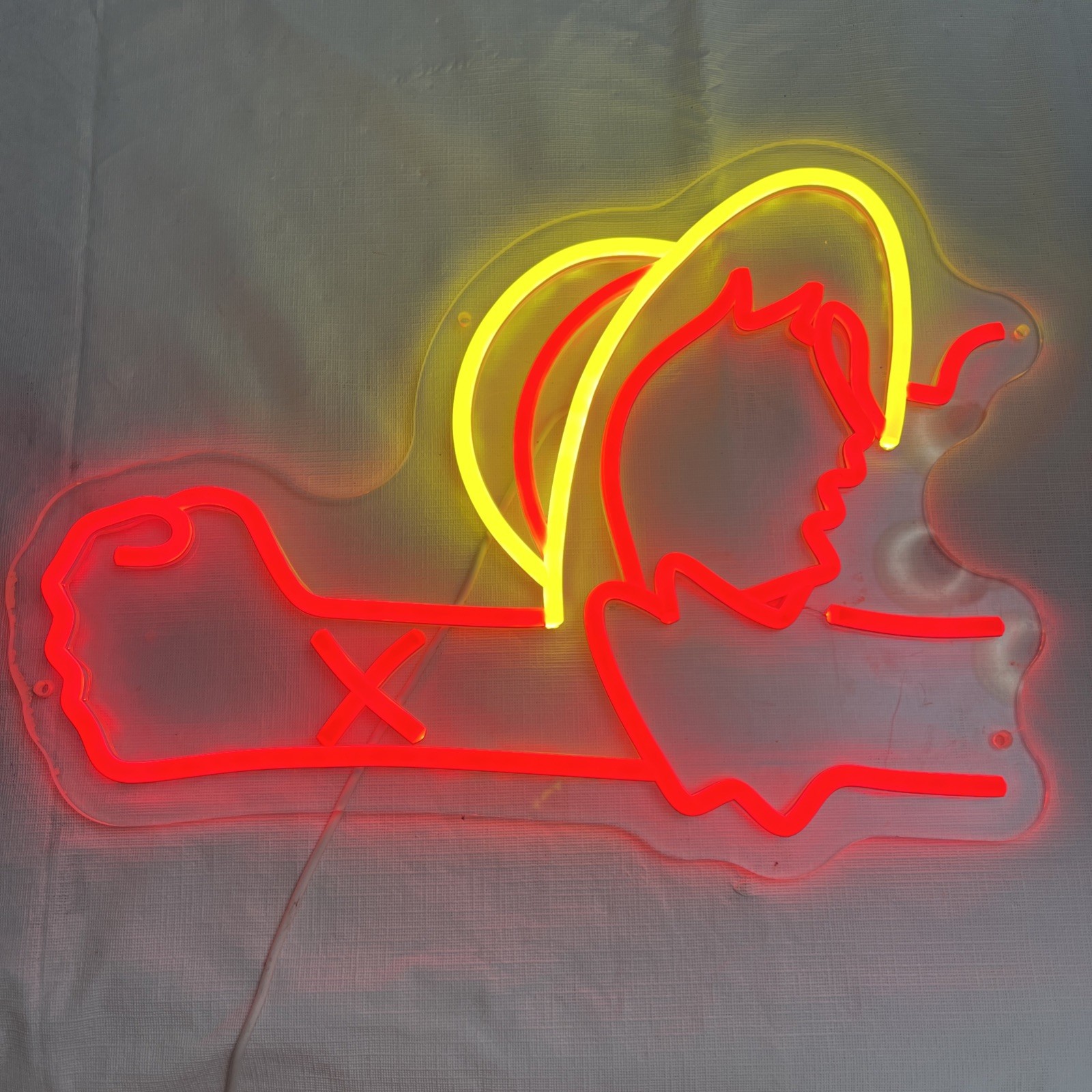 Vintage Western Cowboy Cowgirl Neon Light Sign Works, No Power Adapter Included Vintage Western Cowboy Cowgirl Neon Light Sign Works, No Power Adapter Included