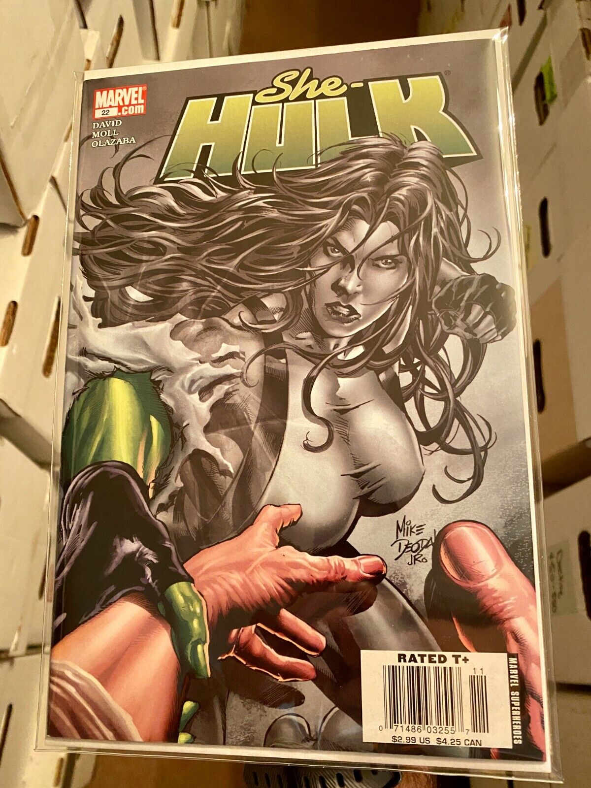 She-Hulk #22 Vol 2 Marvel ULTRA RARE Newsstand Variant 1st Jazinda Skrull WOW