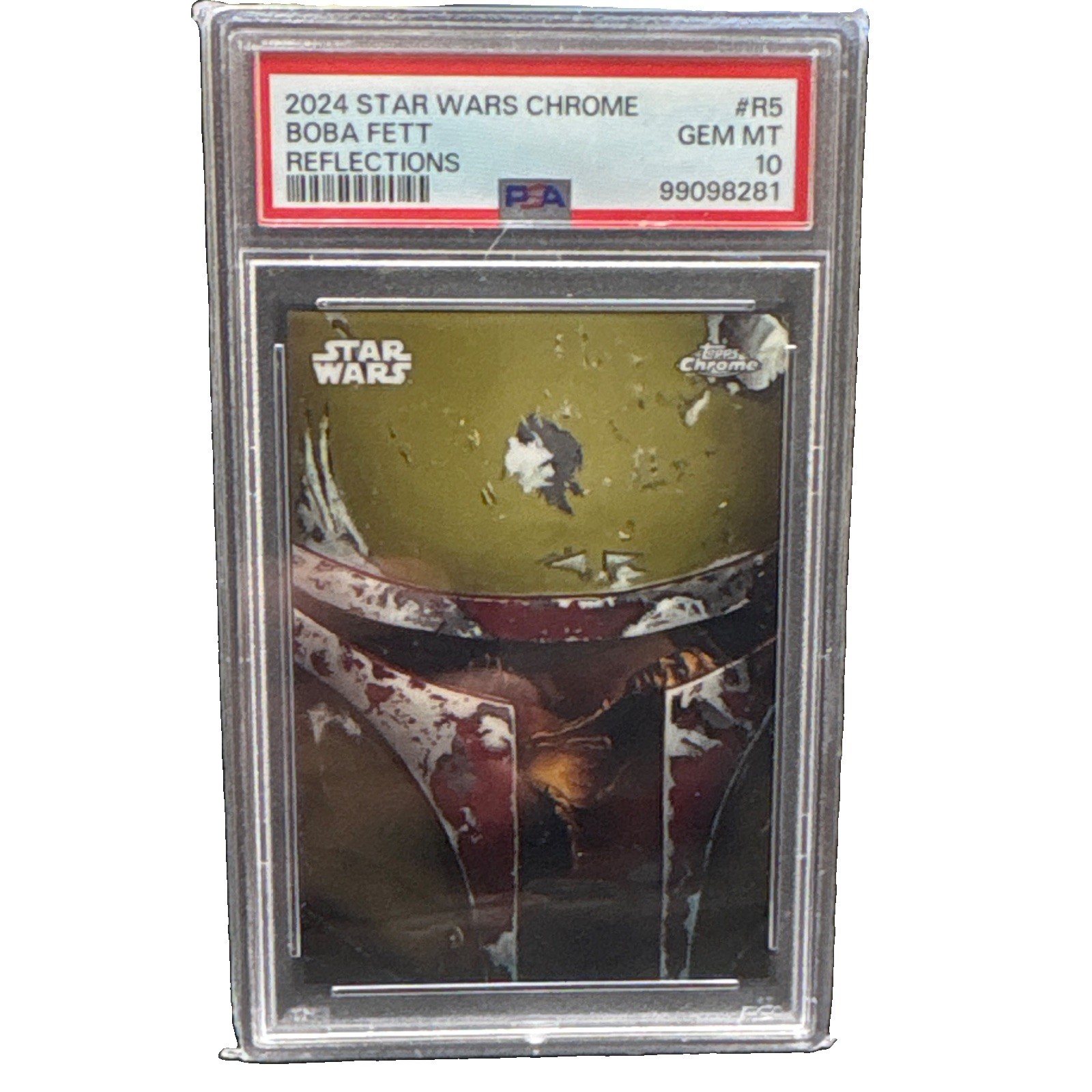 Topps 2024 Star Wars Chrome Reflections Boba Fett R-5 PSA 10 GEM MT Topps 2024 Star Wars Chrome Reflections Boba Fett R-5 PSA 10 GEM MT