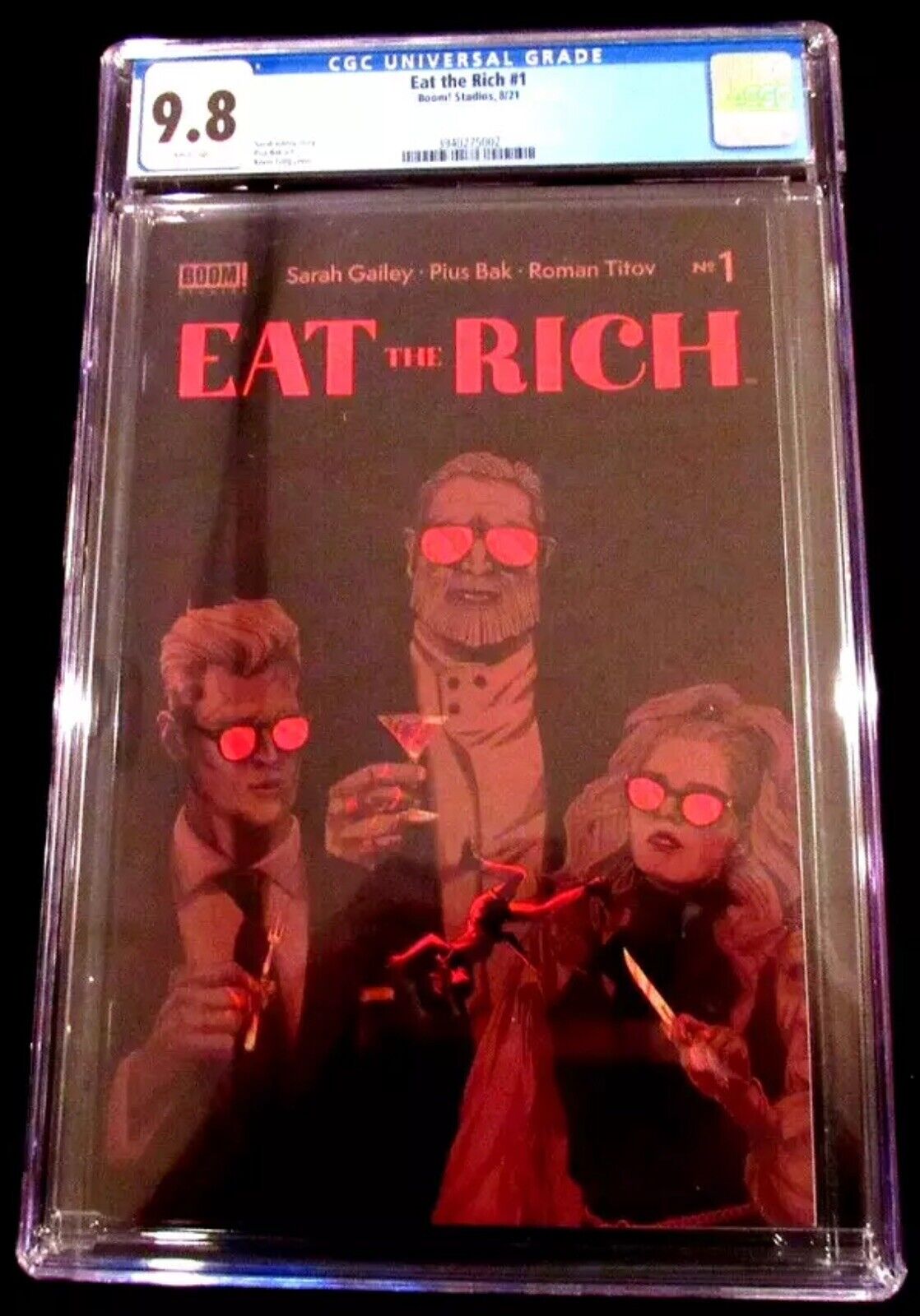 Eat the Rich #1- CGC 9.8 - Highest Graded Comic