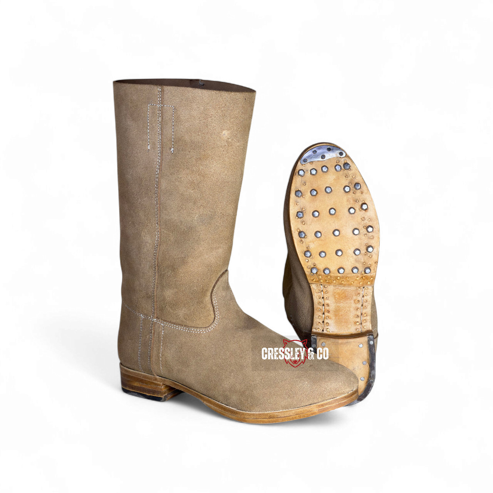 WW1 GERMAN MARSCHSTIEFEL M1866 JACKBOOTS REPRO – ROUGHOUT LEATHER, Made to Size WW1 GERMAN MARSCHSTIEFEL M1866 JACKBOOTS REPRO – ROUGHOUT LEATHER, Made to Size