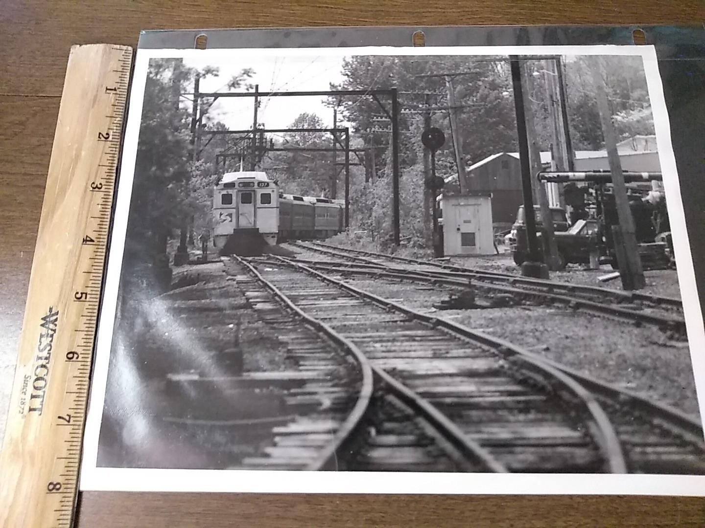 vintage train photo railroads hobbyist electric train trucks 1970s Pennsylvania vintage train photo railroads hobbyist electric train trucks 1970s Pennsylvania