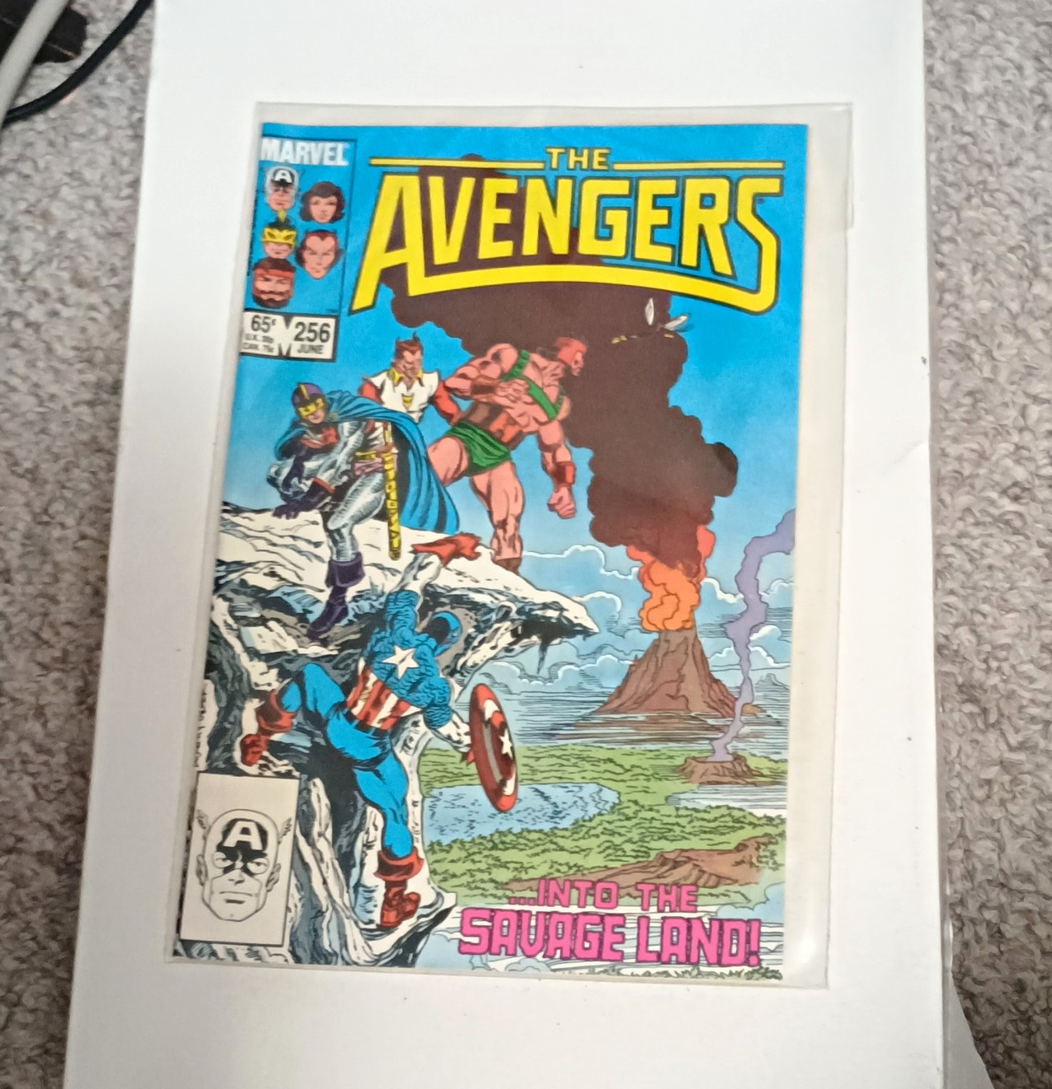 Marvel The Avengers #256 (1985) Captain America Into the Savage Land Stern Marvel The Avengers #256 (1985) Captain America Into the Savage Land Stern