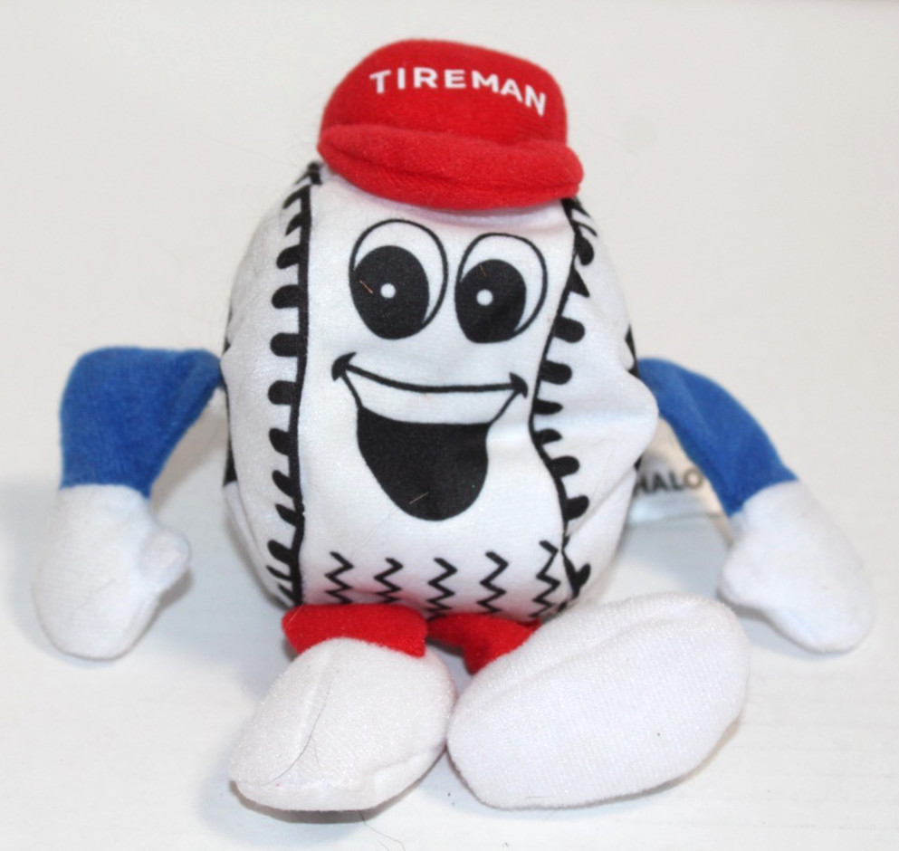Belle Tire Tireman Advertising Plush Beanie Mascot Belle Tire Tireman Advertising Plush Beanie Mascot
