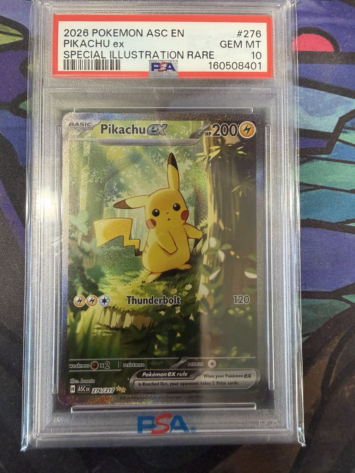 2026 Pokemon ASC EN Pikachu Ex SIR 276/217 PSA 10 GEM MT ⚡️ 2026 Pokemon ASC EN Pikachu Ex SIR 276/217 PSA 10 GEM MT ⚡️