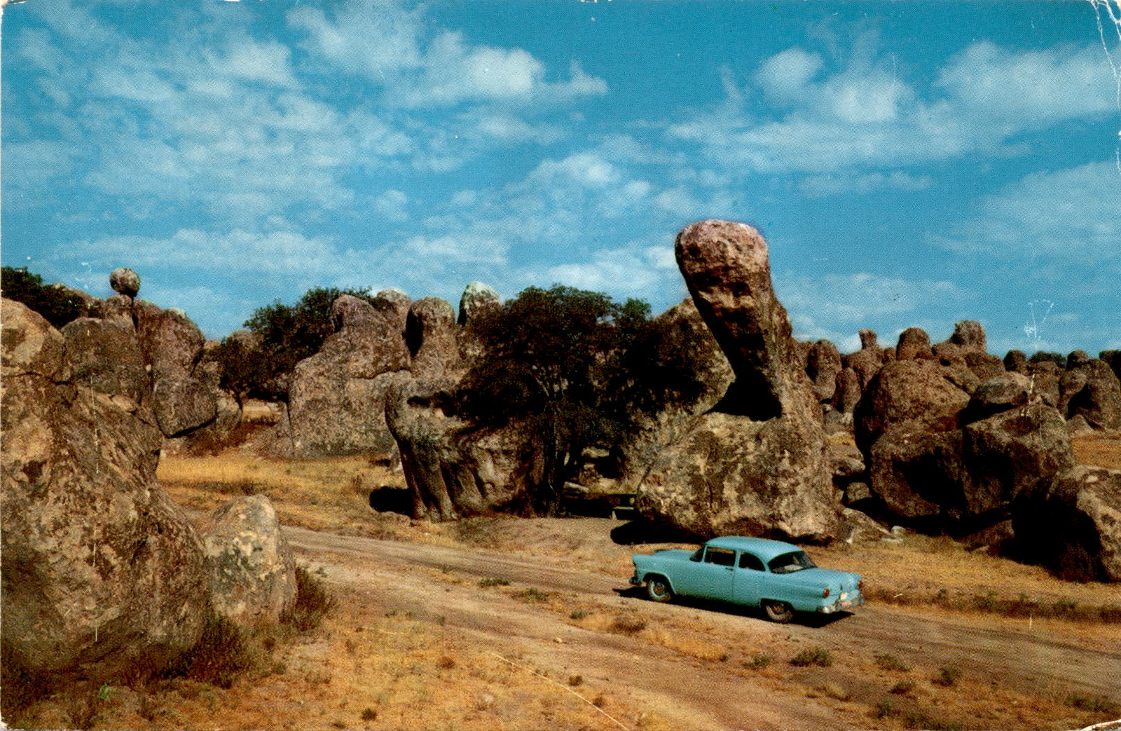 City of Rocks, Southwest New Mexico, Helen Pellett, Garland, Kansas, Postcard City of Rocks, Southwest New Mexico, Helen Pellett, Garland, Kansas, Postcard