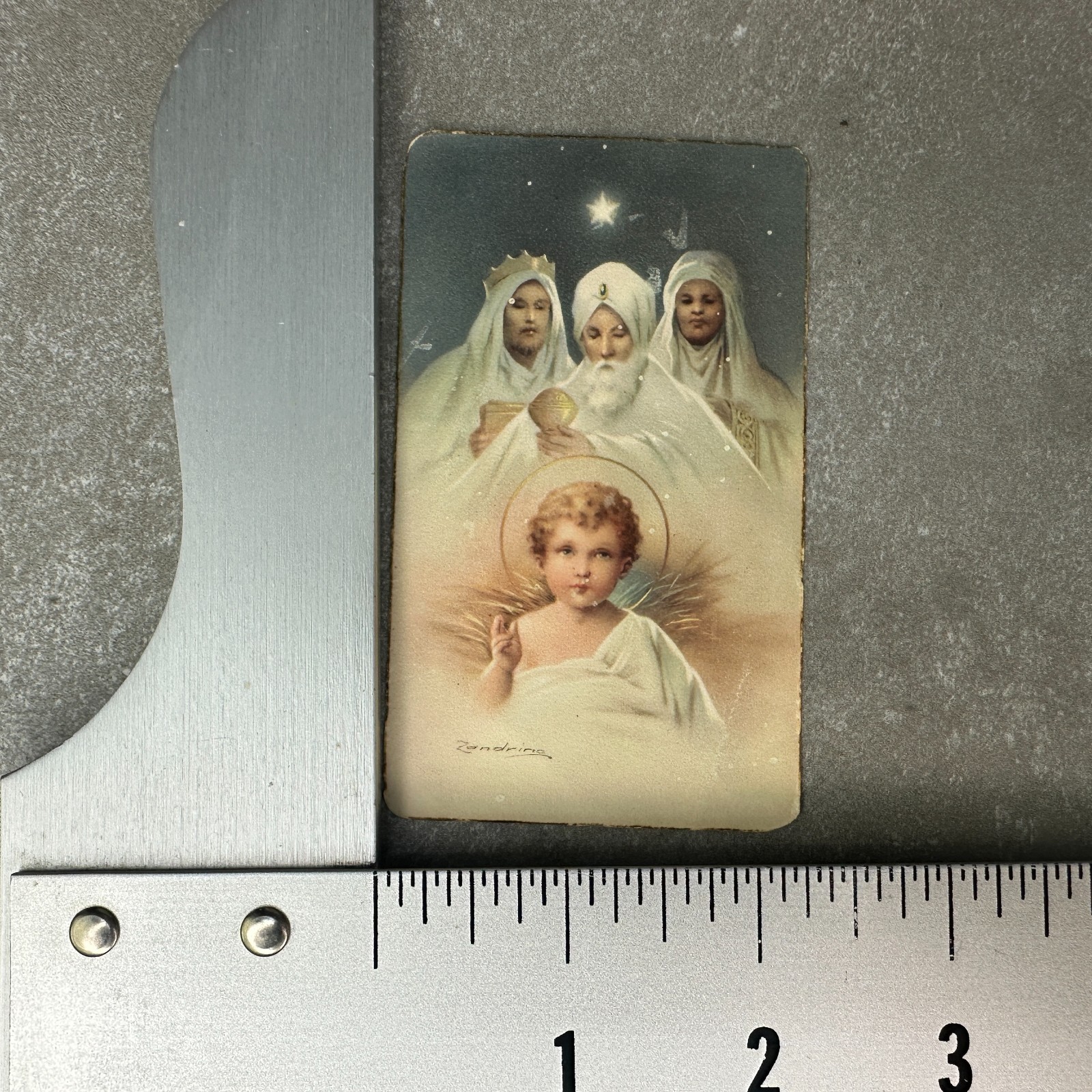 VTG Christ Child Blessing Holy Card 3 Wiseman Star of Bethlehem ITALY Rare 1947 VTG Christ Child Blessing Holy Card 3 Wiseman Star of Bethlehem ITALY Rare 1947