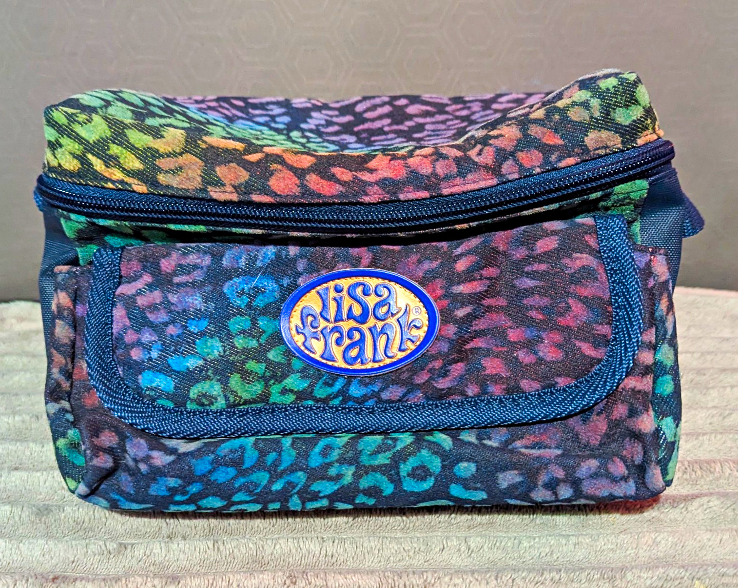 Lisa Frank VTG Insulated Leopard Print Polyester Multicolor Bag Lisa Frank VTG Insulated Leopard Print Polyester Multicolor Bag