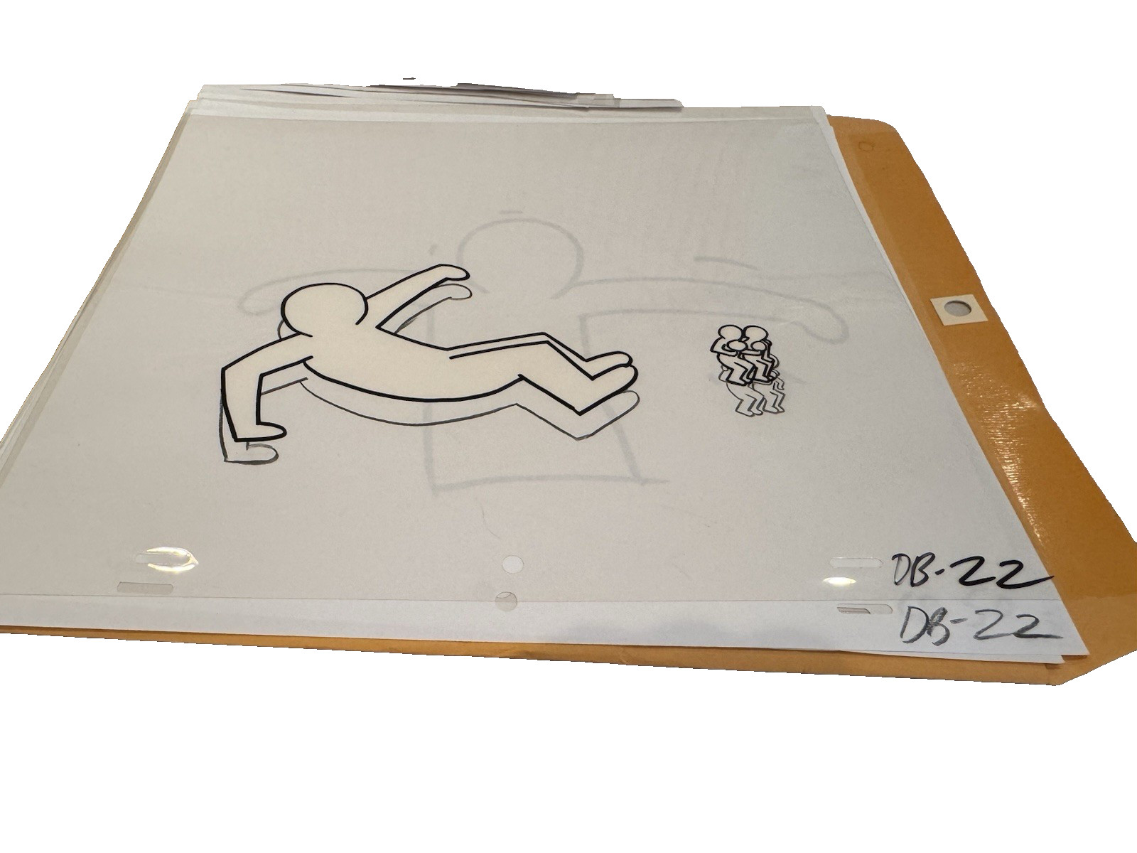 Keith Haring original Cel And Drawing Rare comes With Certification Keith Haring original Cel And Drawing Rare comes With Certification