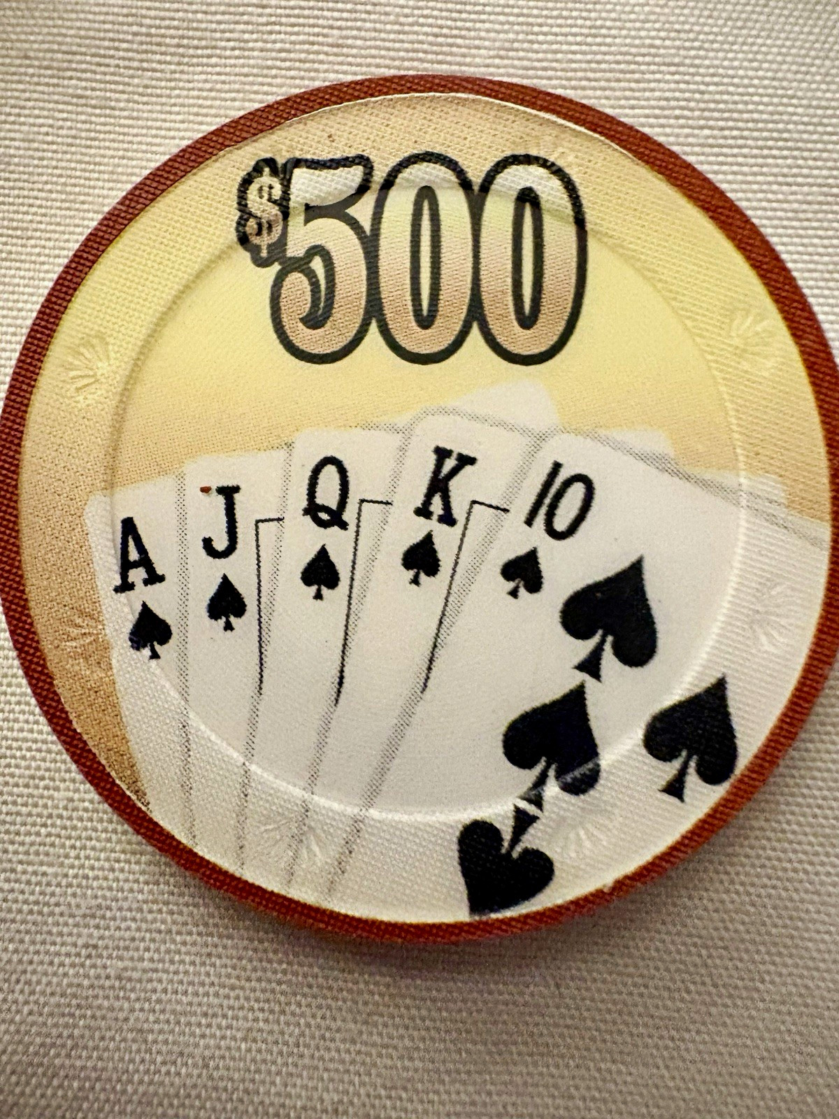 BCC Royal Flush $500 Poker Chips Lot of 100 Real Compression Clay 10g Full Rack