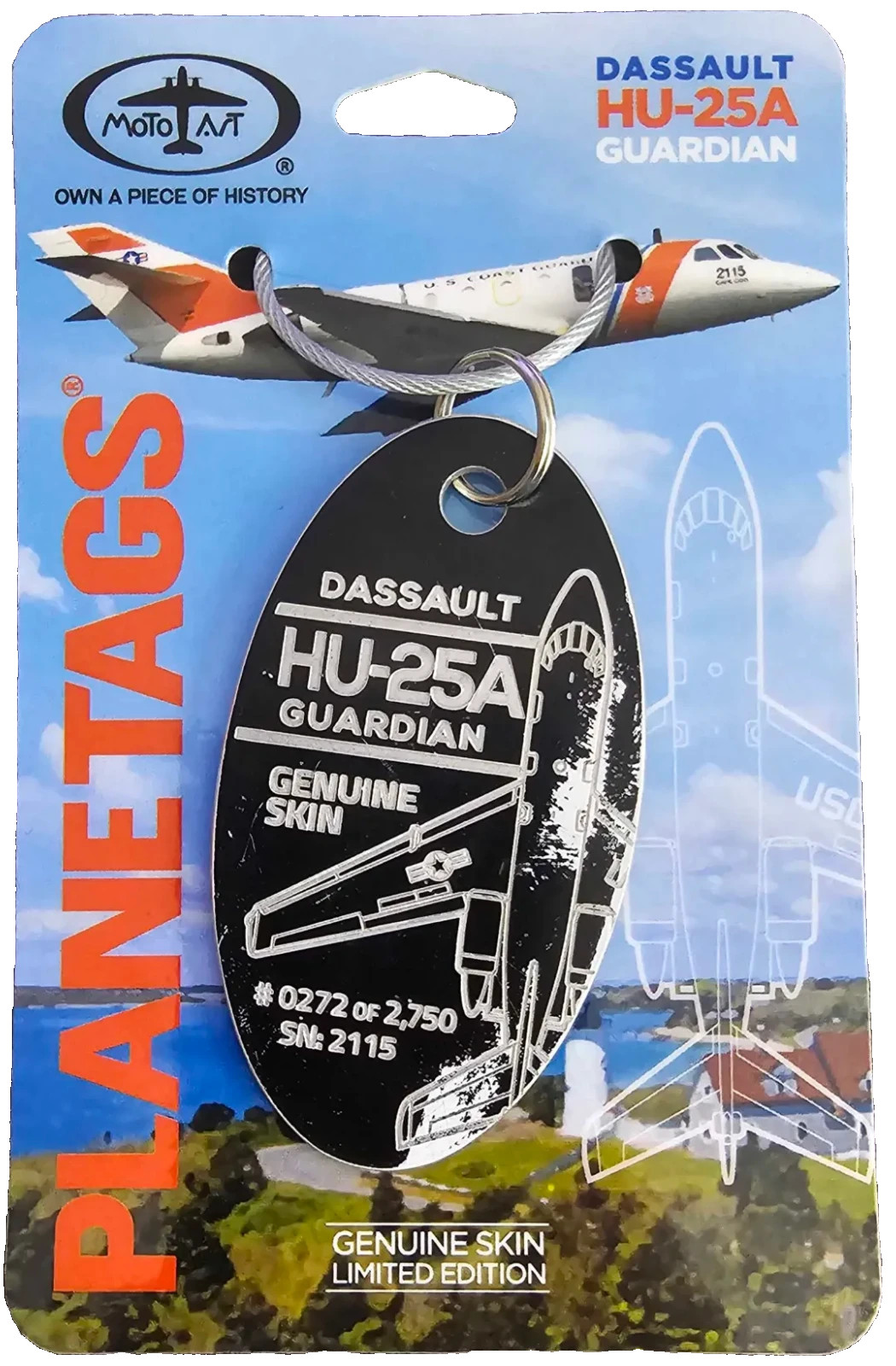 MotoArt Planetags HU-25A Black US Coast Guard MotoArt Planetags HU-25A Black US Coast Guard