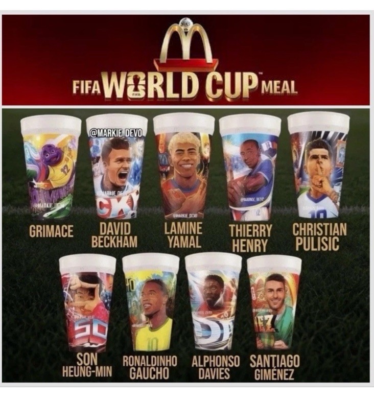 McDonald\'s 2026 FIFA World Cup Collectible Cups Complete Set 9 Cups (OPENED) McDonald\'s 2026 FIFA World Cup Collectible Cups Complete Set 9 Cups (OPENED)