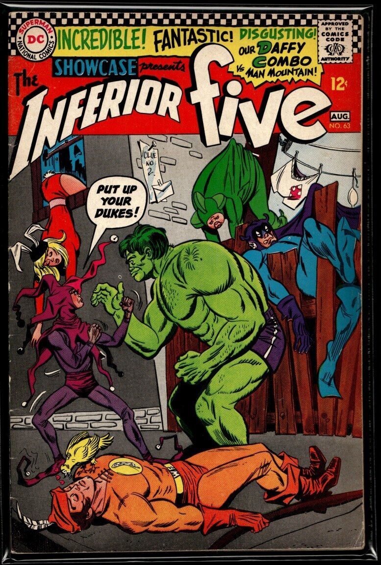 1966 Showcase Presents #63 2nd Inferior Five DC Comic