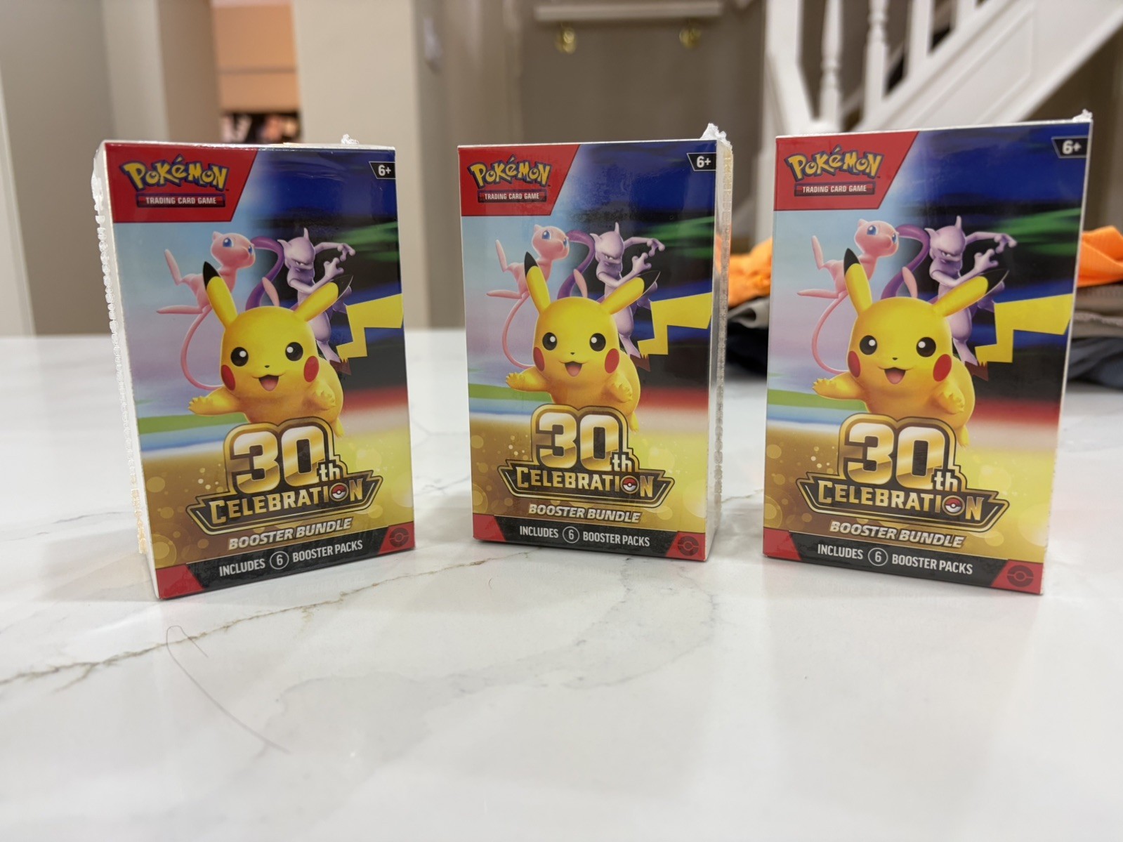 3x Pokemon TCG 30th Anniversary Booster Bundle X3 (3x 6packs) - Ready To Ship