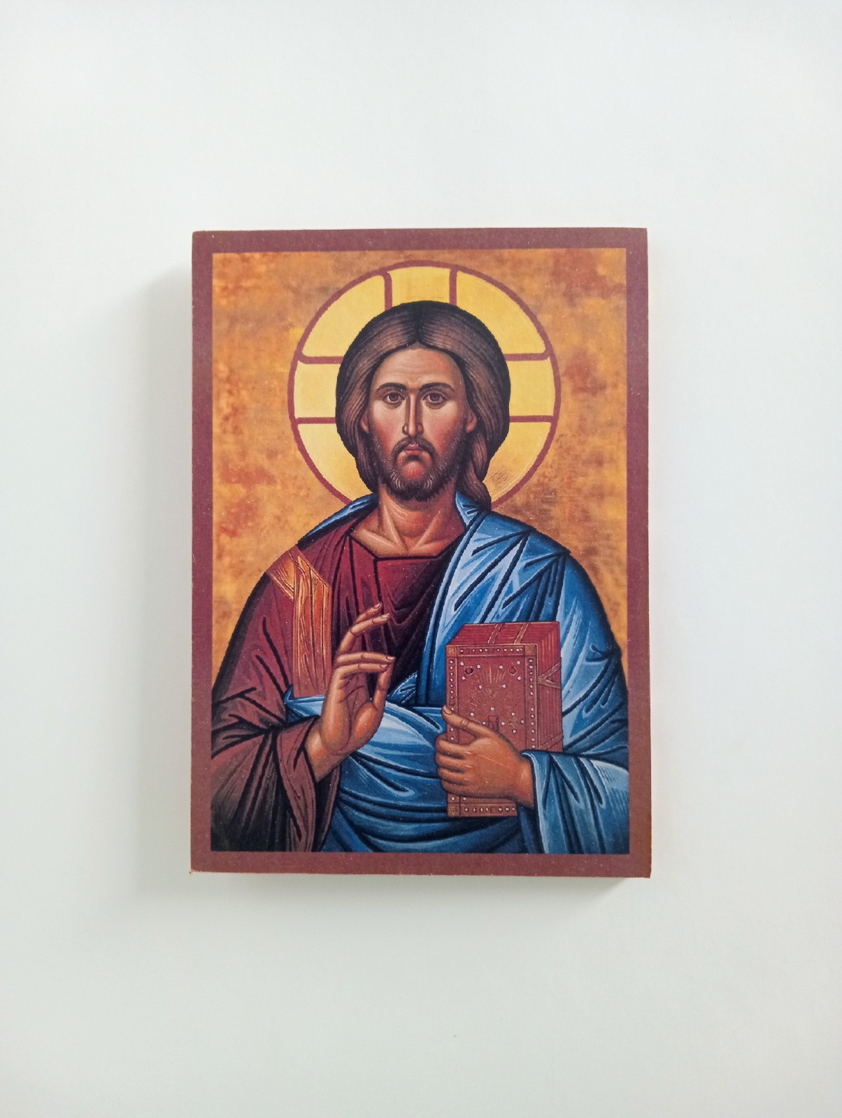 Christ Pantocrator Orthodox Christian Wooden Icon | Handmade Christ Pantocrator Orthodox Christian Wooden Icon | Handmade