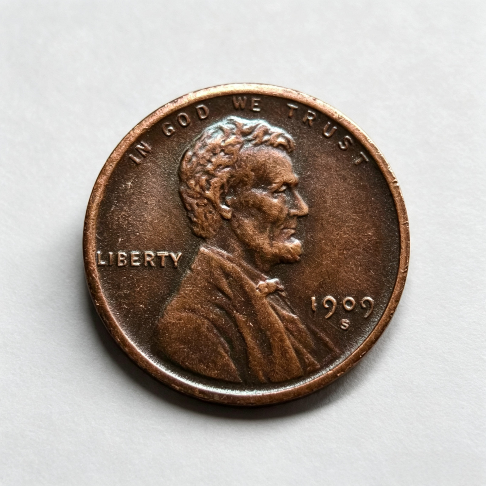 ---1909-S VDB Lincoln Wheat Cent Penny Rare Sought As shown in the figure--- ---1909-S VDB Lincoln Wheat Cent Penny Rare Sought As shown in the figure---