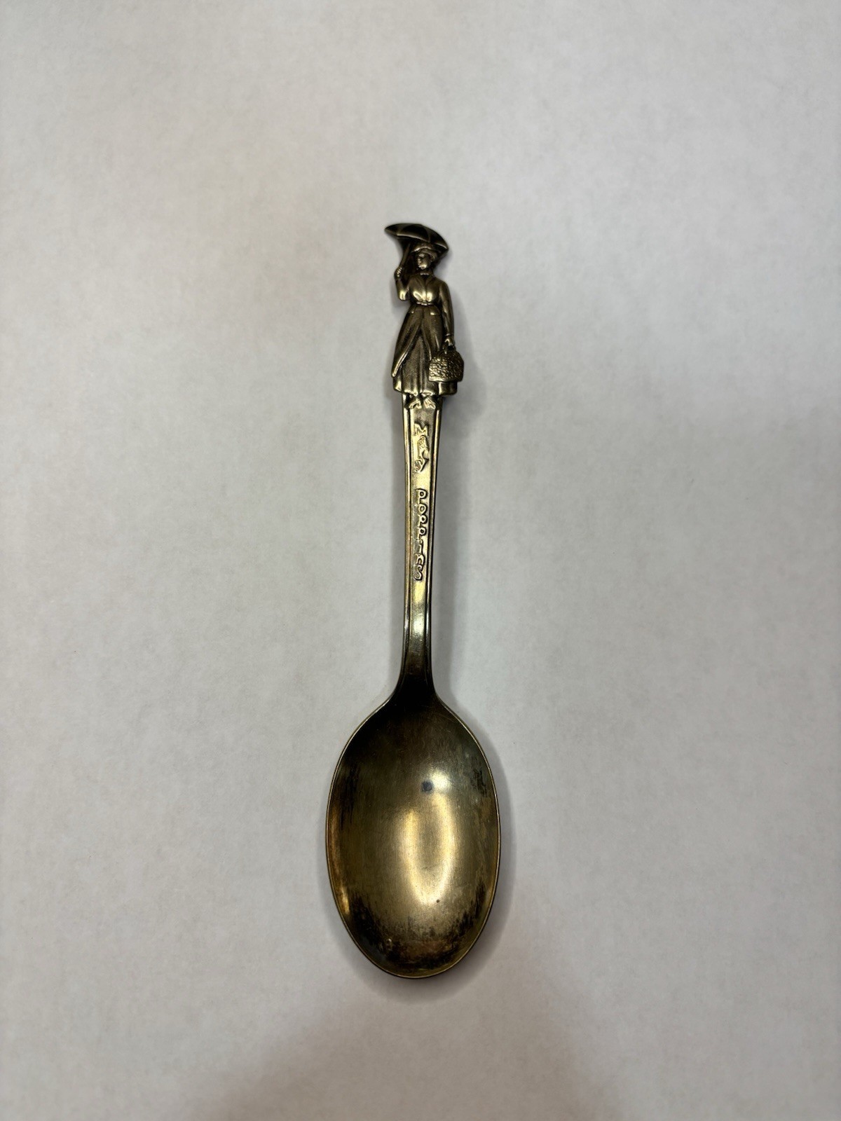 Vintage 1964 Walt Disney Productions MARY POPPINS Silver Plate Figural Spoon