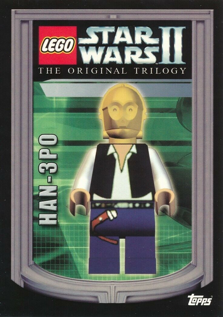 2006 TOPPS LEGO STAR WARS II THE ORIGINAL TRILOGY CARD HAN-3PO #8