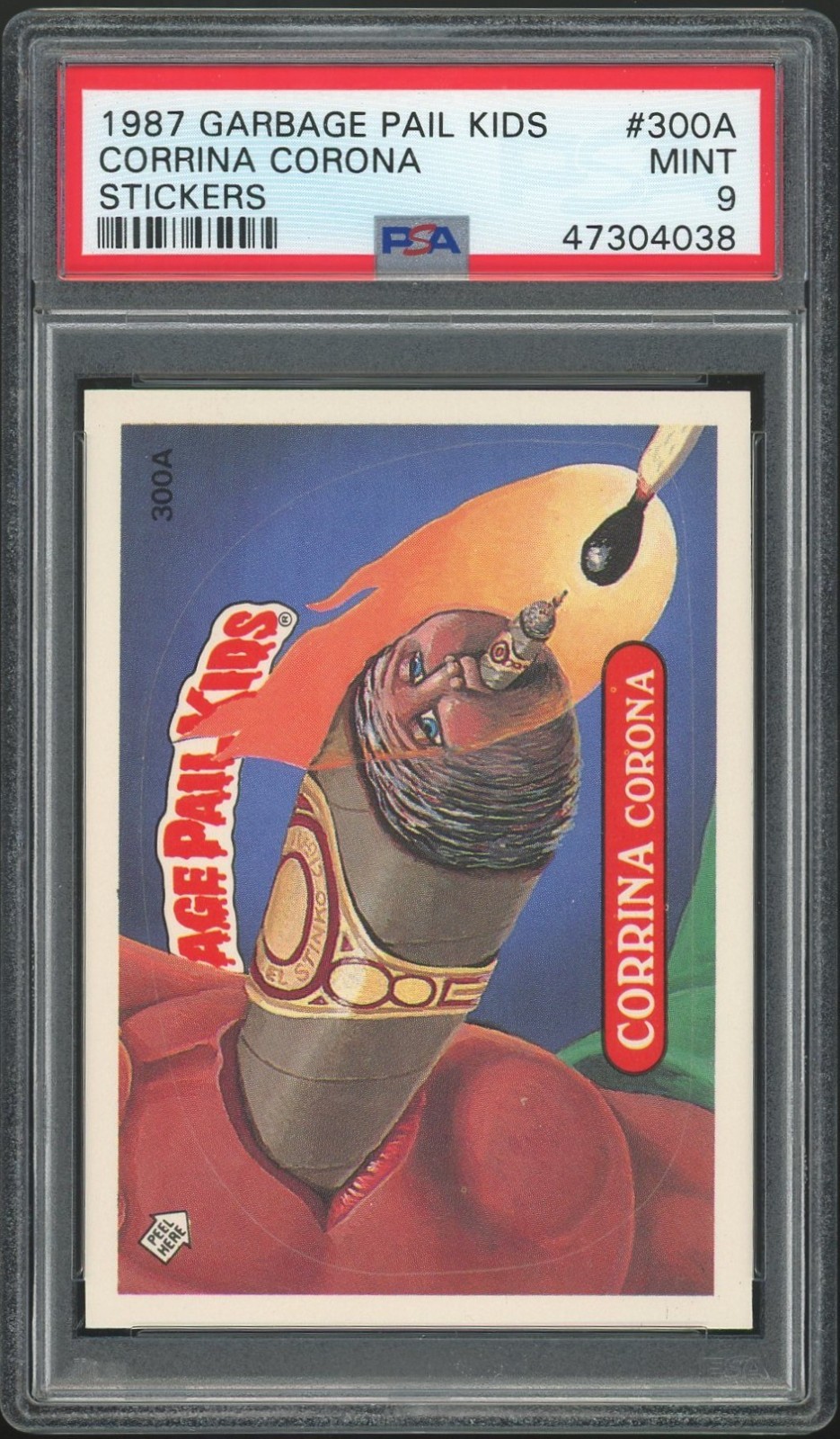 1987 Topps Garbage Pail Kids 8th Series #300A Corrina Corona PSA 9 MINT Os8