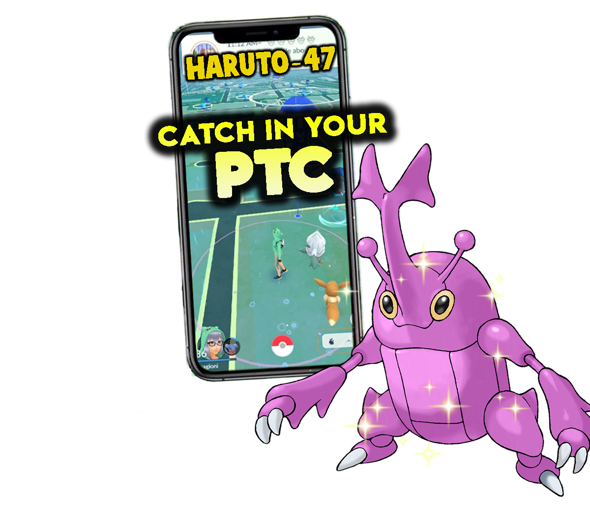 Pokemon Shiny Heracross Catch in your P T C Pokemon Shiny Heracross Catch in your P T C