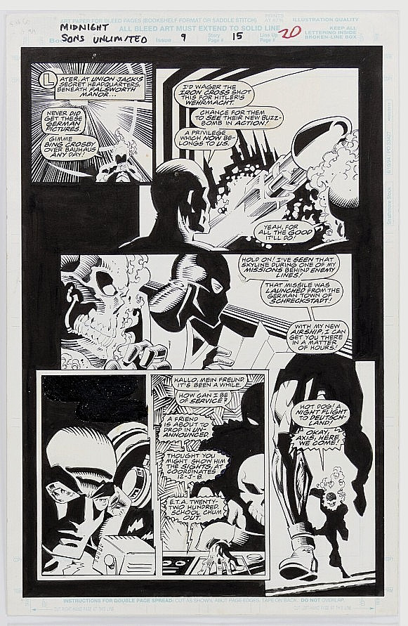 Midnight Sons Unlimited #9 Page 15 James Fry Original Comic art Marvel 1995 Midnight Sons Unlimited #9 Page 15 James Fry Original Comic art Marvel 1995