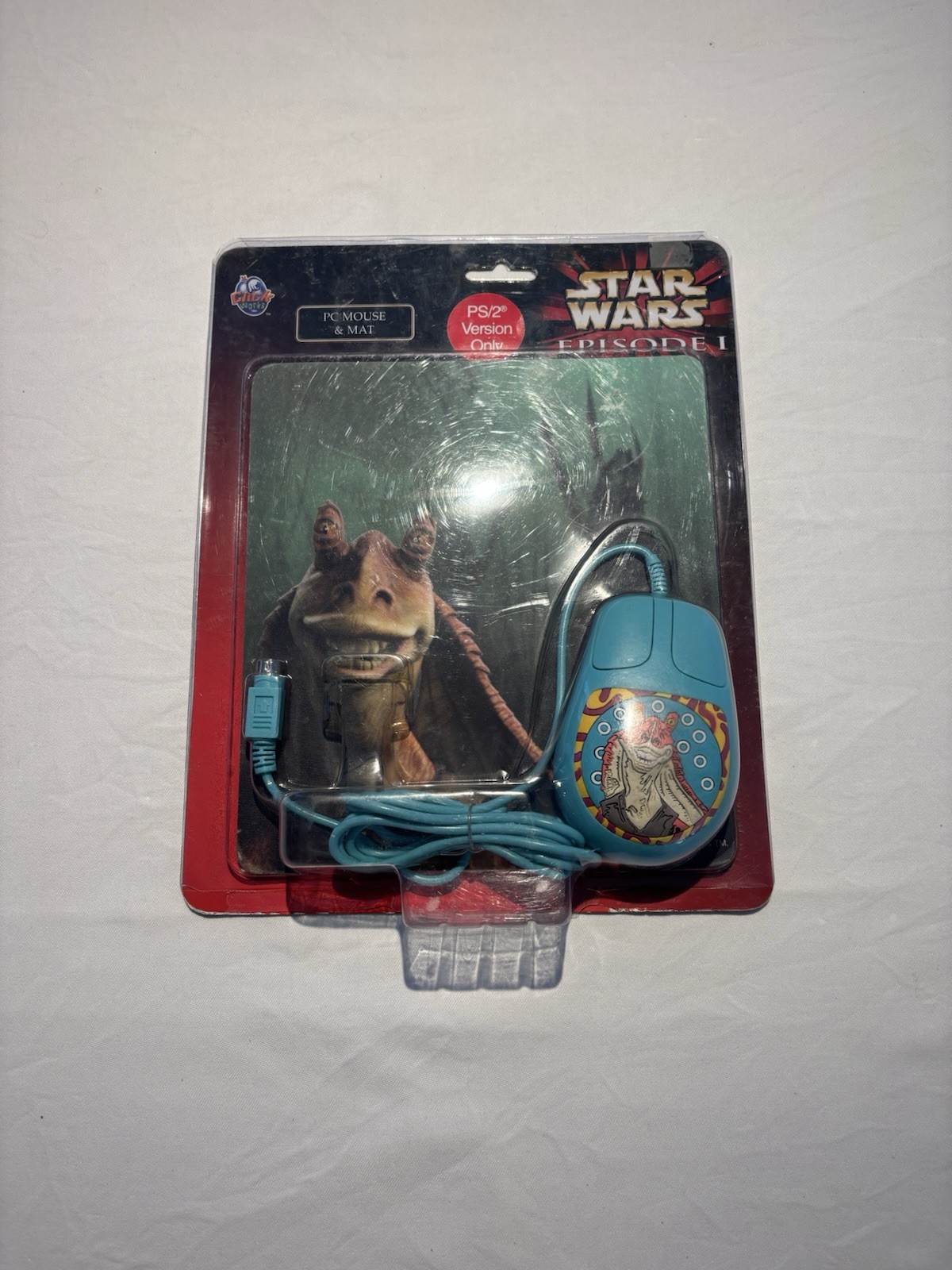 *RARE* Vintage 1999 Star Wars Episode 1 Jar Jar Binks PC Mouse & Mat Set *MOSC* *RARE* Vintage 1999 Star Wars Episode 1 Jar Jar Binks PC Mouse & Mat Set *MOSC*