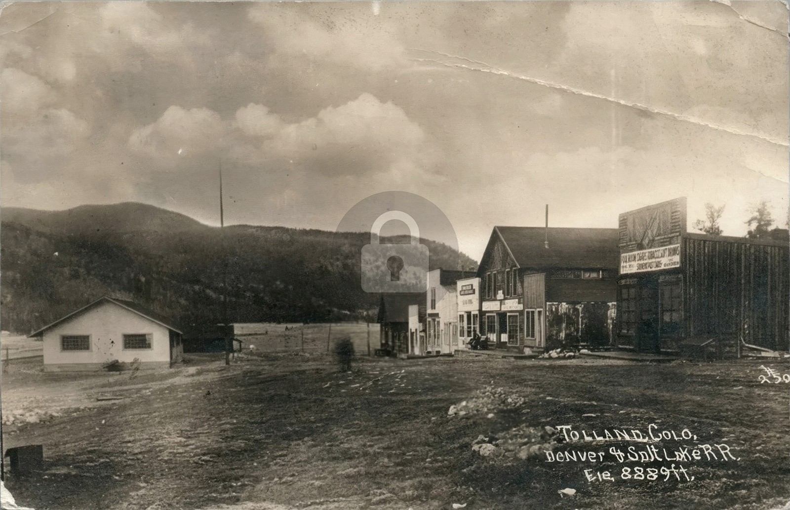 Denver & Salt Lake Railroad TOLLAND CO Colorado RPPC Photo Postcard COPY Denver & Salt Lake Railroad TOLLAND CO Colorado RPPC Photo Postcard COPY