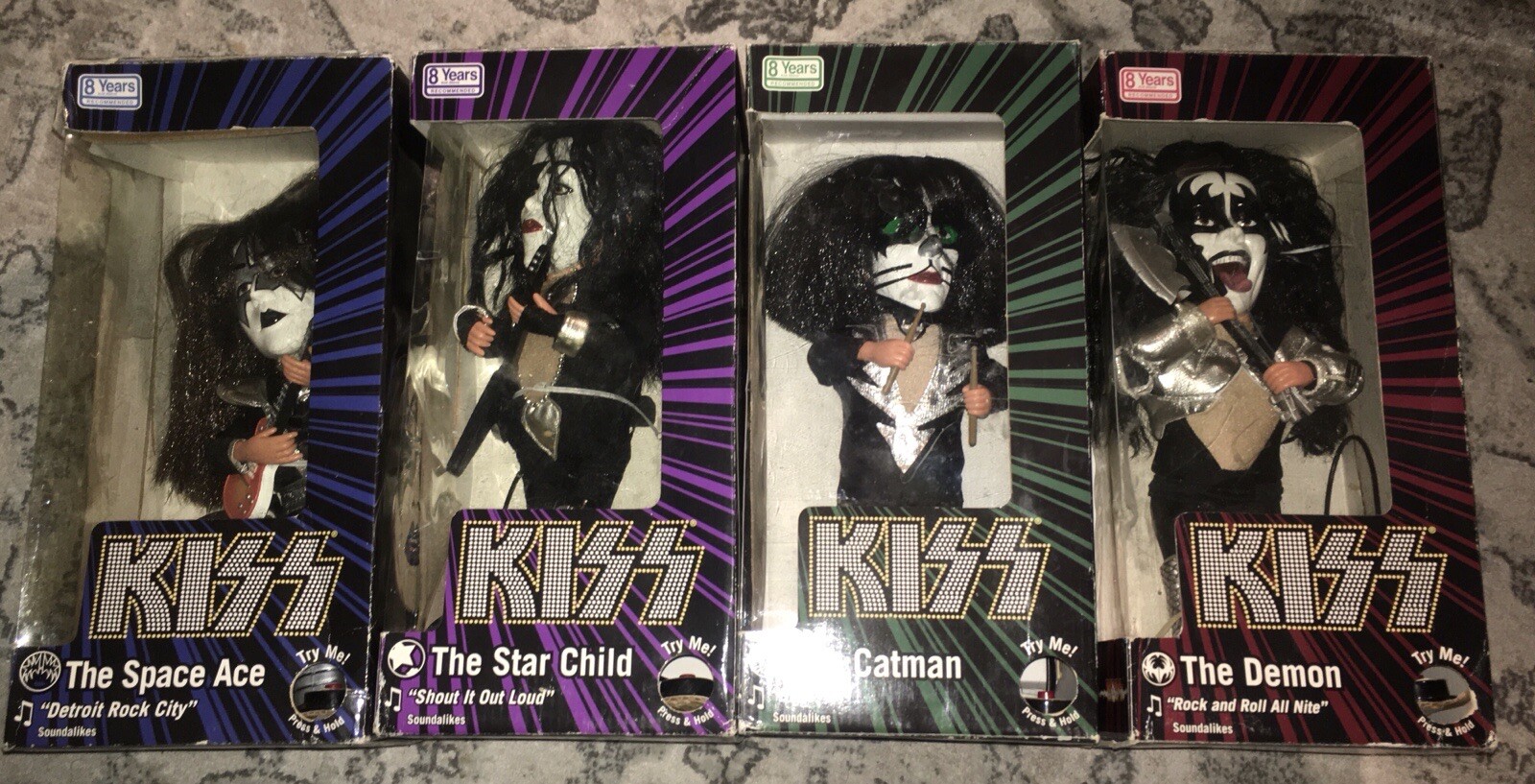 KISS Memorabilia RARE Collectible Full Set In Original Boxes KISS Memorabilia RARE Collectible Full Set In Original Boxes