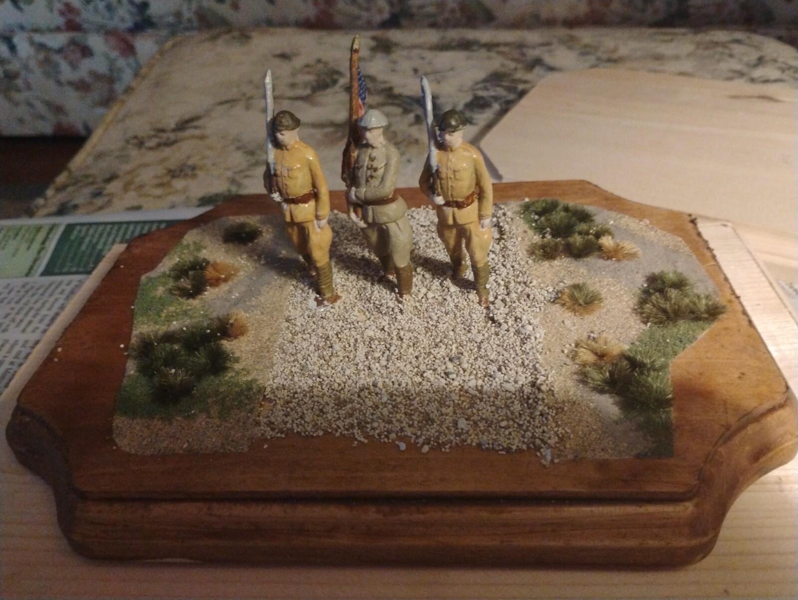 WW2 Soldiers Diorama Honoring Veterans (Handmade by Me) WW2 Soldiers Diorama Honoring Veterans (Handmade by Me)