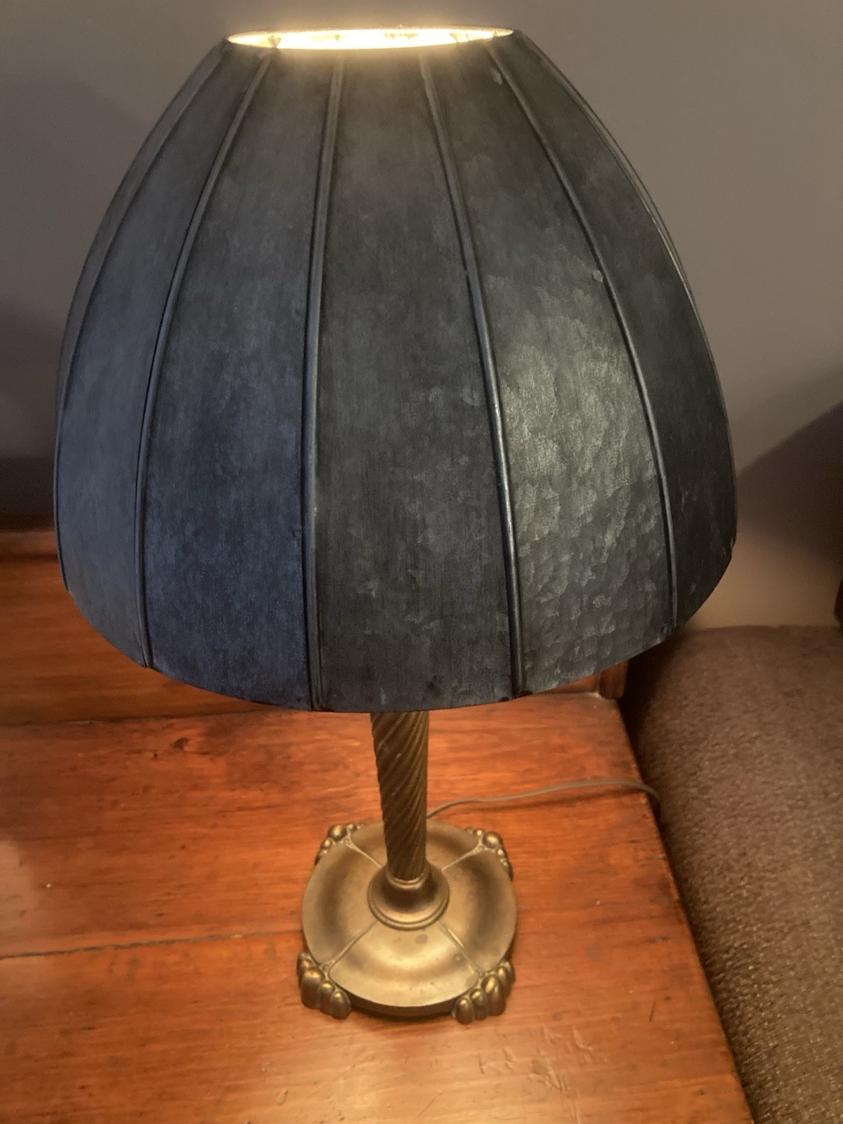 Vintage Gray Metal Lamp Shade 7x12” Replacement Vintage Gray Metal Lamp Shade 7x12” Replacement