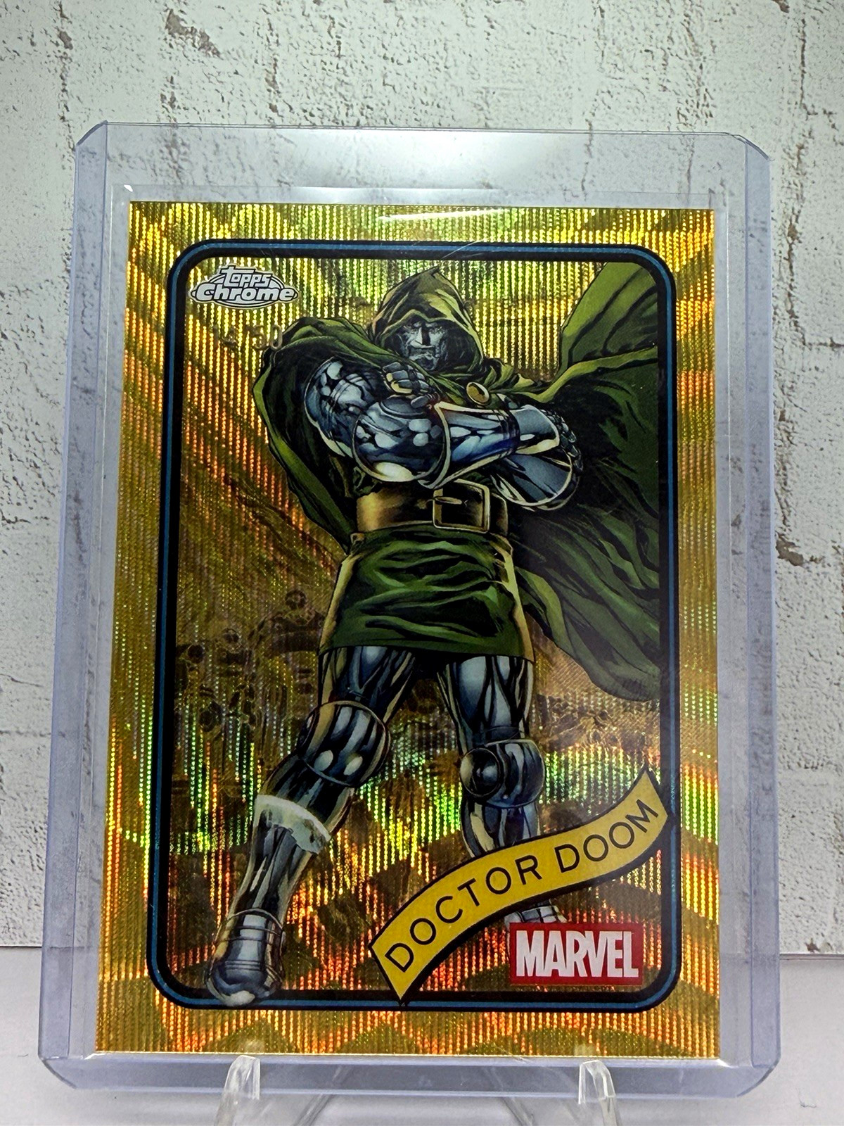 Topps 2025 Chrome Marvel Doctor Doom #148 SSP Serial Numbered Gold /50 Topps 2025 Chrome Marvel Doctor Doom #148 SSP Serial Numbered Gold /50