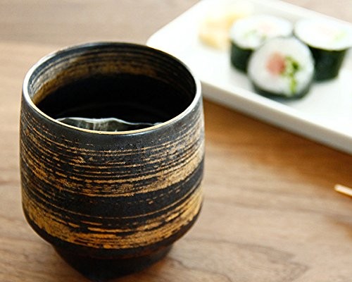 Kihara (Made In Japan) Arita Ware Sake Cup, Crystal Gold Kasuri (Large), 7.5Cm _