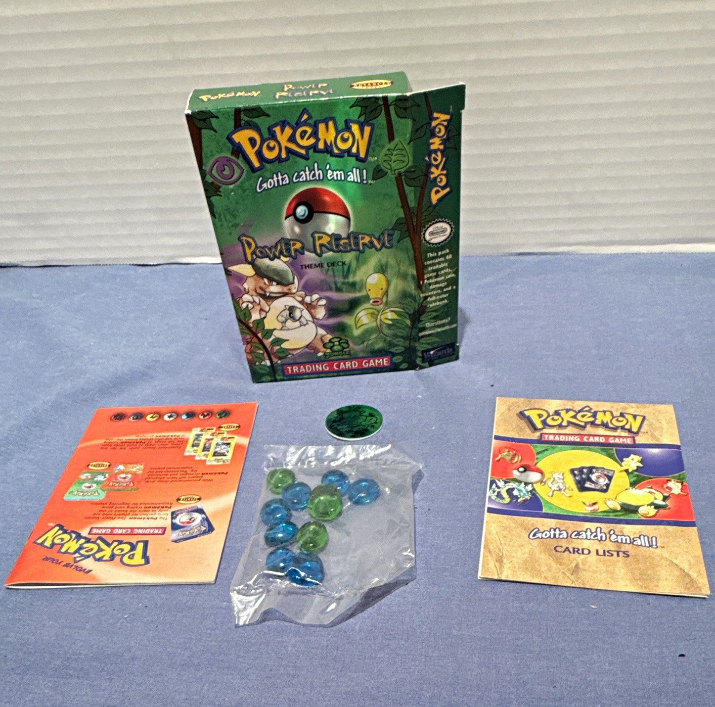 Pokémon TCG Jungle Power Reserve NO CARDS- EMPTY BOX/ WITH INSERTS AND COIN 1 Pokémon TCG Jungle Power Reserve NO CARDS- EMPTY BOX/ WITH INSERTS AND COIN 1
