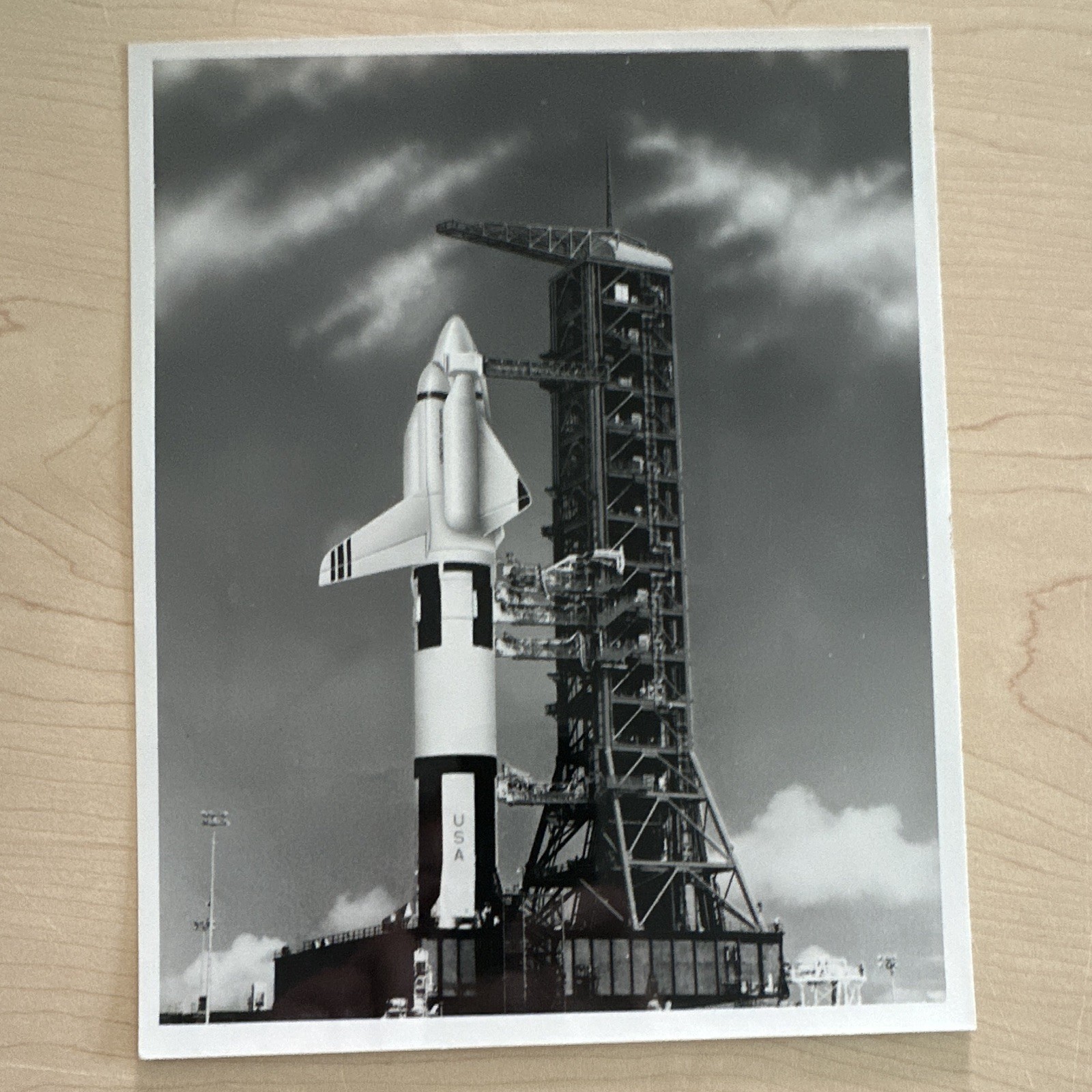 NASA MSFC Artist Concept of Space Shuttle - Vintage Photograph - 1971 - 8x10