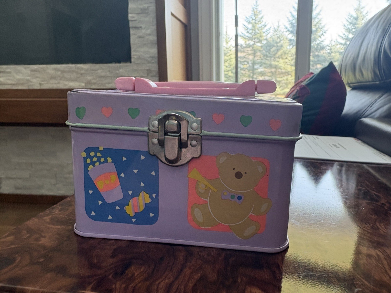 Sanrio Vintage 1988 Just For Fun Bear Mini Metal Box Good Condition Sanrio Vintage 1988 Just For Fun Bear Mini Metal Box Good Condition